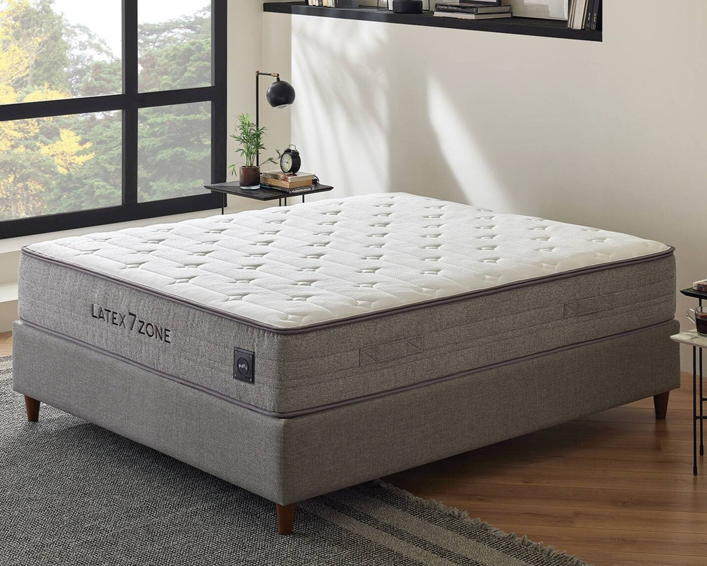 Матрак «Latex 7 Zone» + свалящ се калъф, с покет пружинна система, 32 см