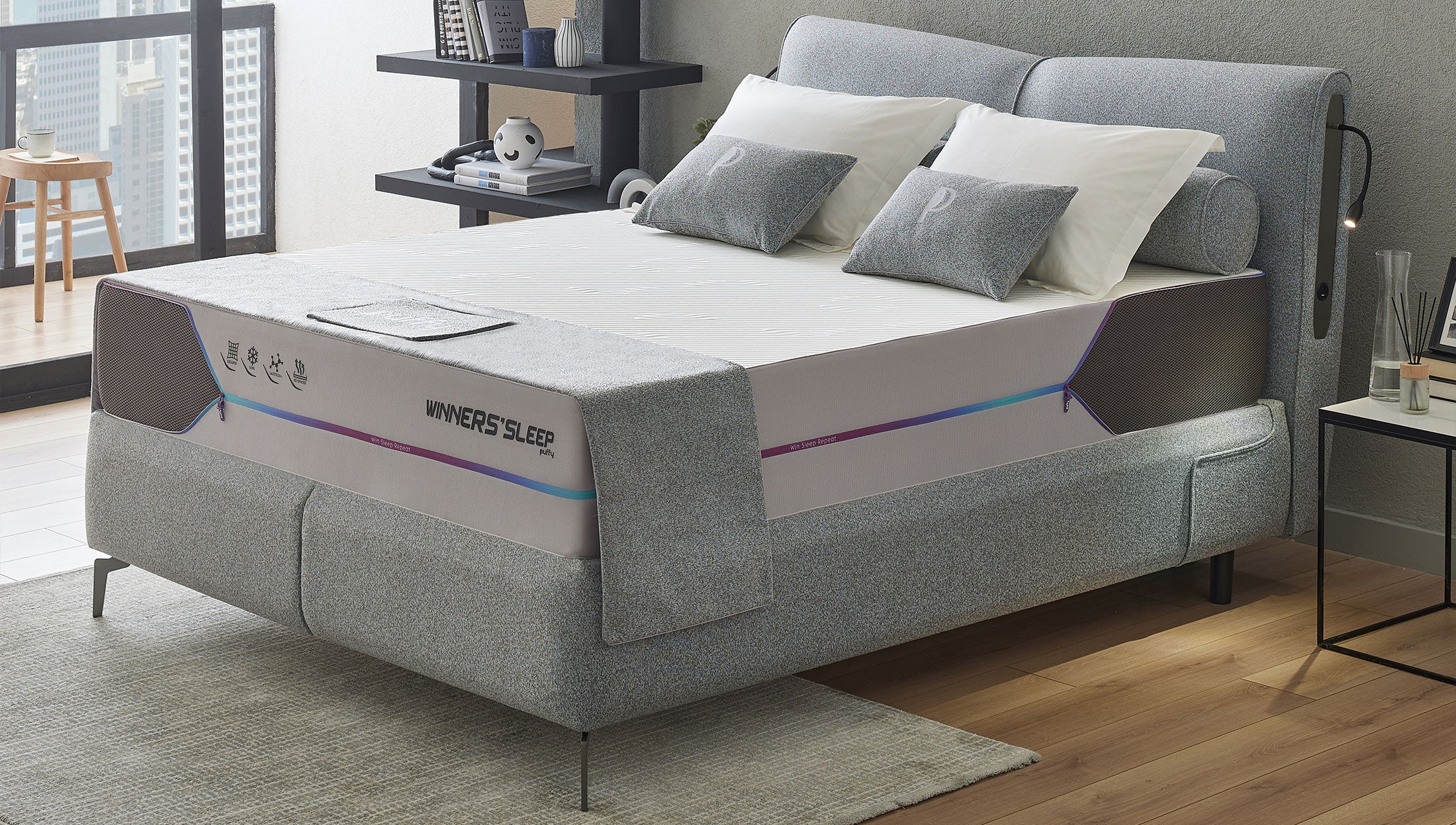 Матрак «Winner's Sleep» с уникална GelGrid технология, с 3D структура, с покет пружинна система, 28 см