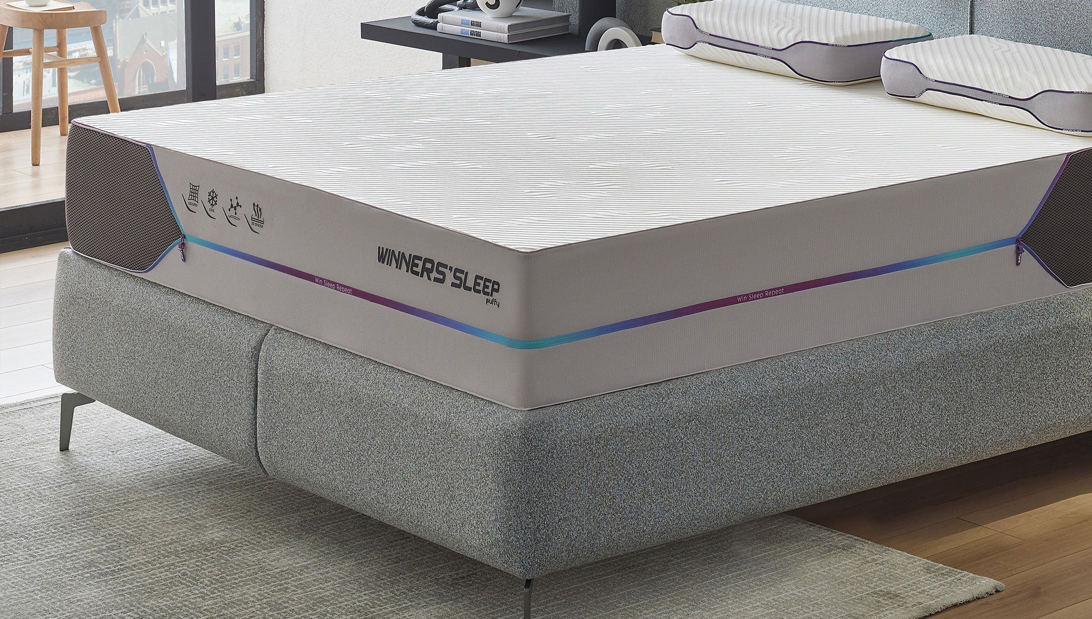 Матрак «Winner's Sleep» с уникална GelGrid технология, с 3D структура, с покет пружинна система, 28 см