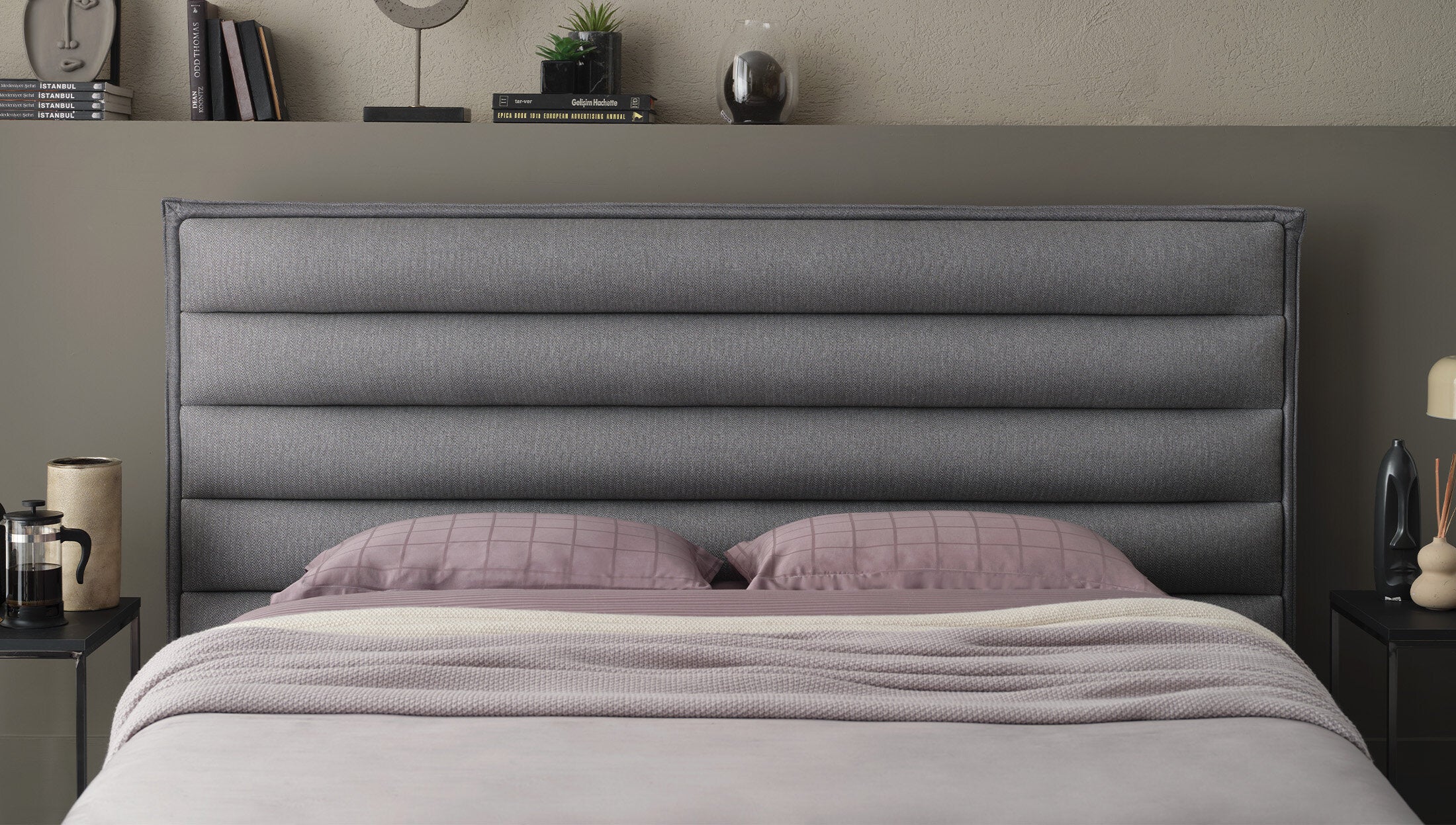 Тапицирана табла за легло «Cool & Wool»