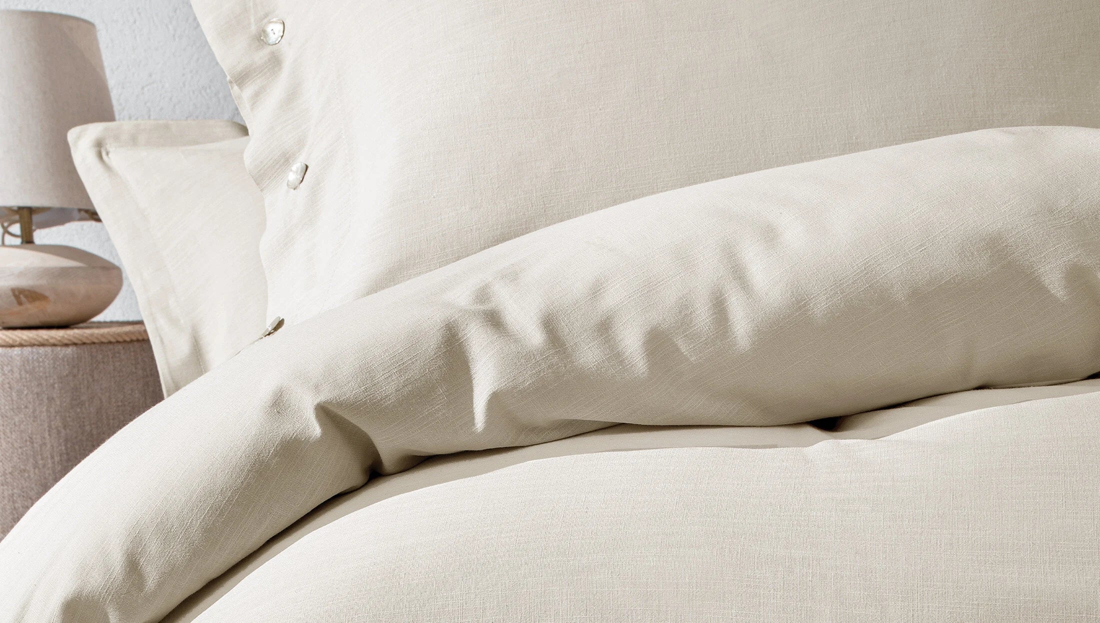 Двоен спален комплект «Annie» - 4 части, ранфорс, лен