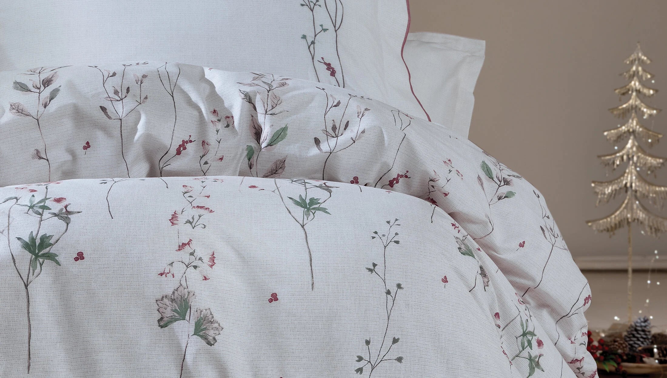 Двоен спален комплект «Liset» - 4 части, памук, ранфорс