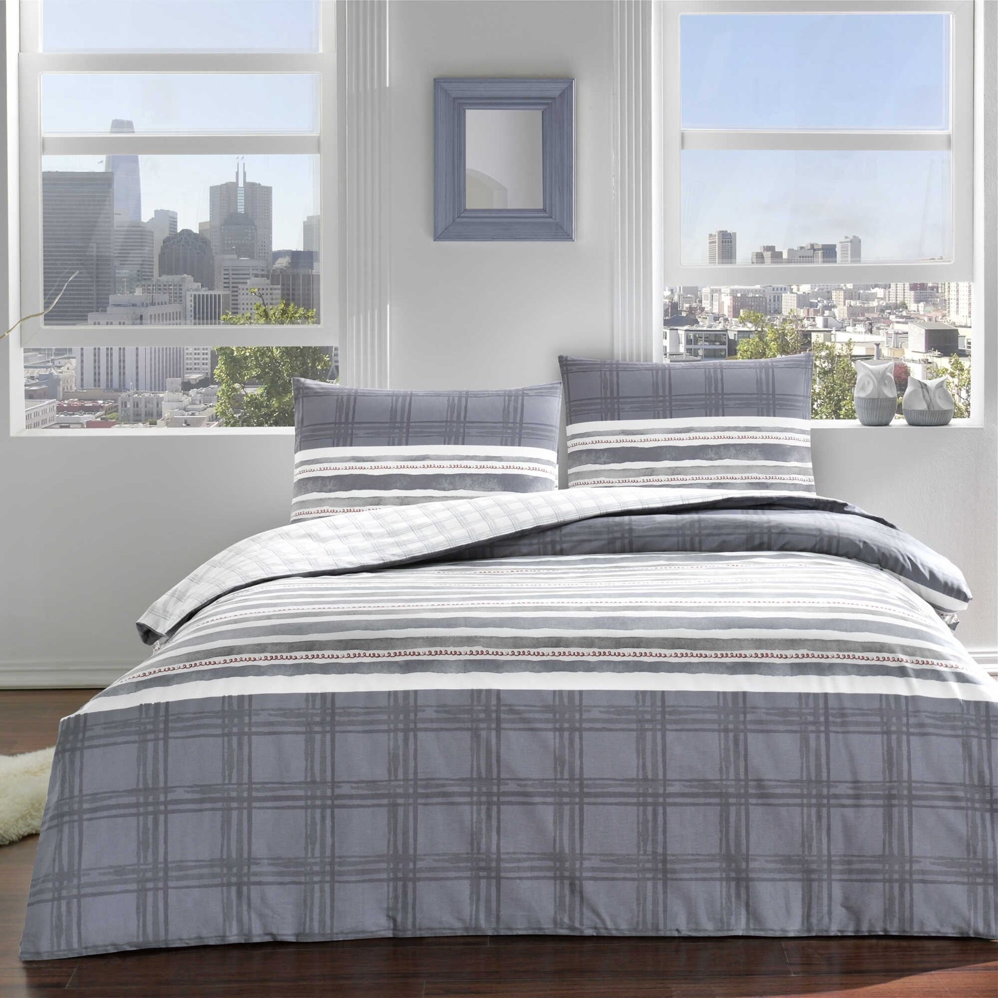 Двоен спален комплект «Sidra» - 4 части, ранфорс