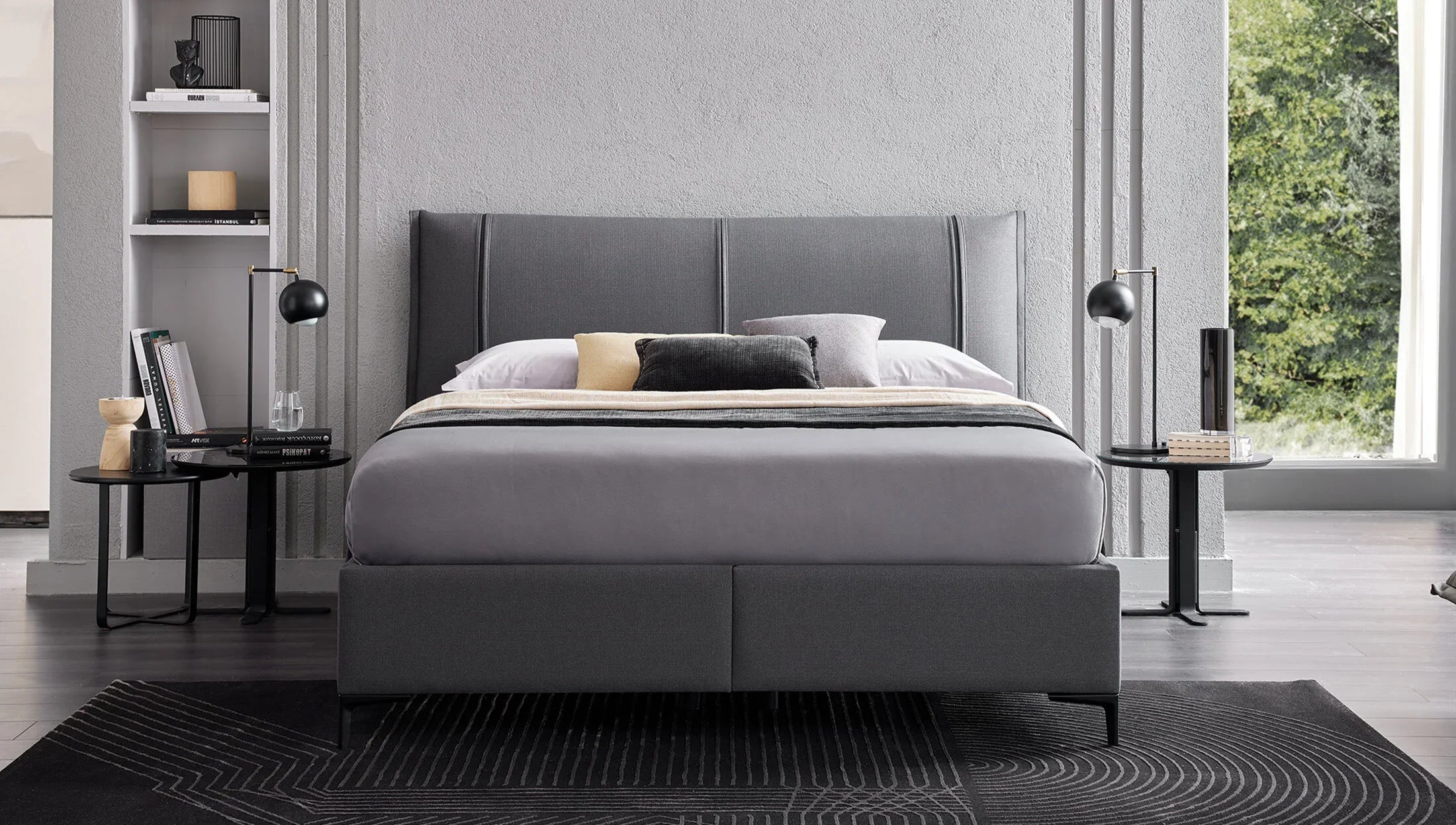 Тапицирана табла за легло «Tesla Power»