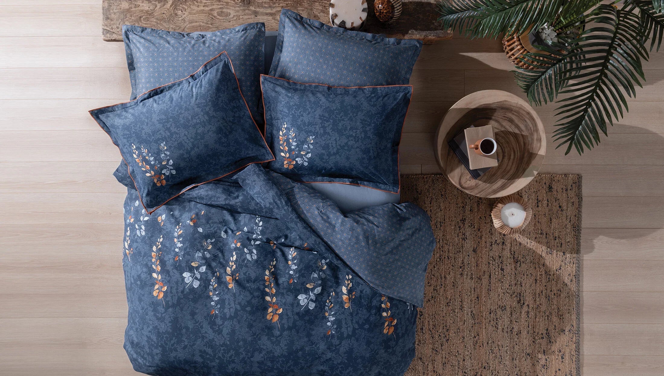 Единичен спален комплект «Petal» - 3 части, памук, ранфорс