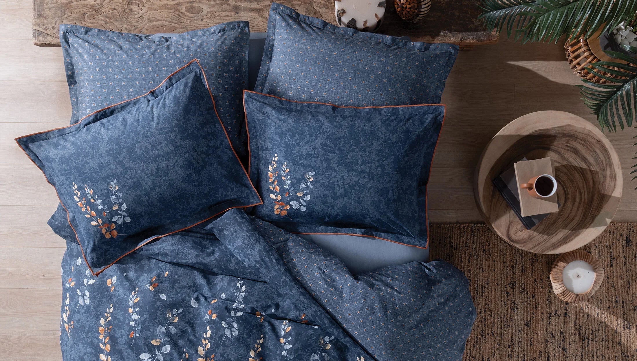 Единичен спален комплект «Petal» - 3 части, памук, ранфорс