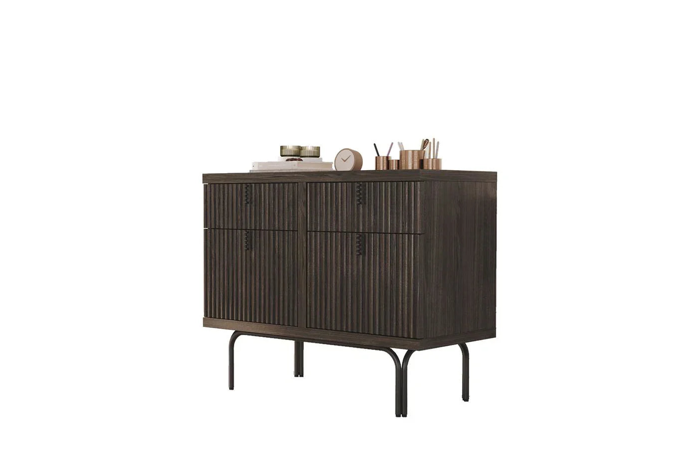 Скрин «Austin Dark Oak» с чекмеджета, размер 103х83х48см