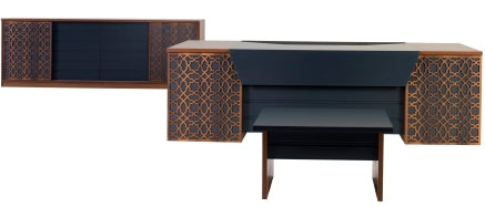 Офис бюро «Royal» два цвята, размер 250х75х90см