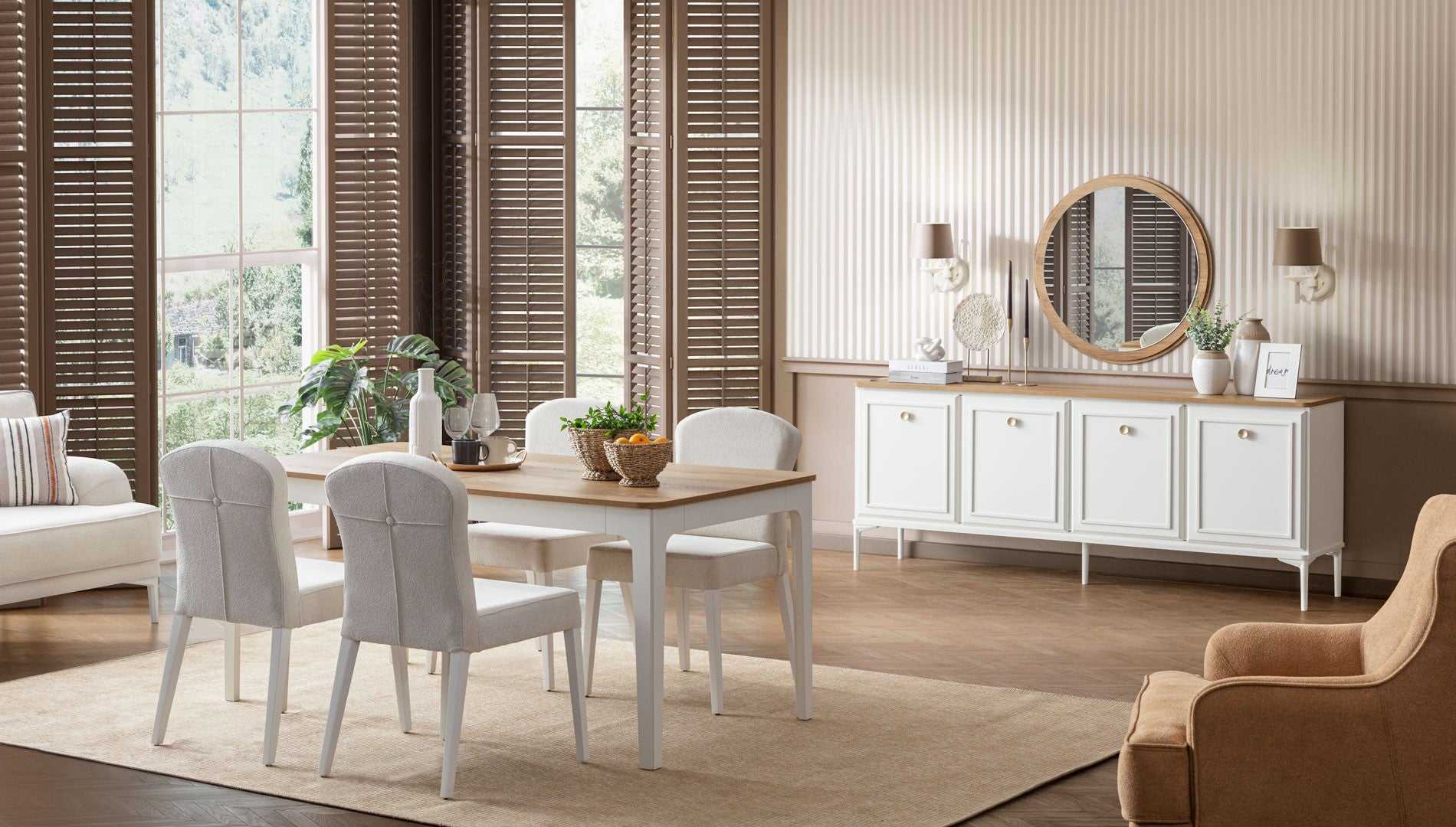 Трапезна маса «Modern country» с размер 170х75х90см