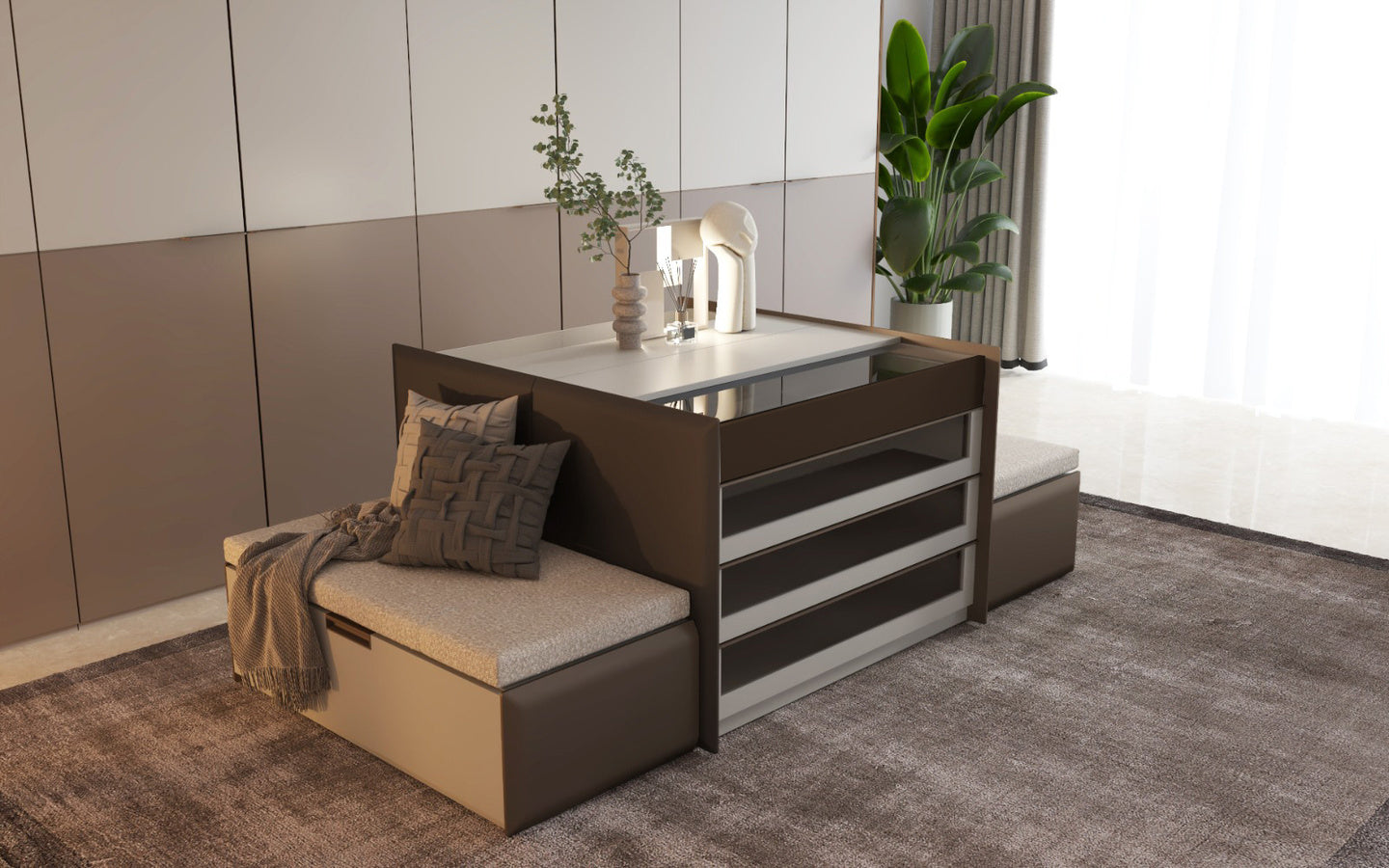 Пейка за островен модул за гардероб «Beta» - ширина 100см