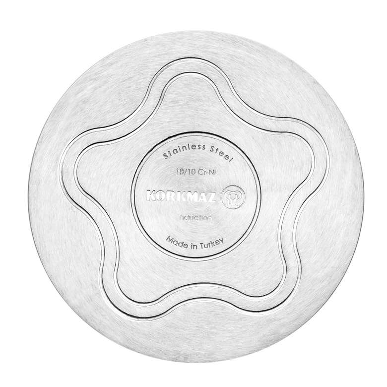 Дълбок тиган «A1081» индукция, неръждаема стомана