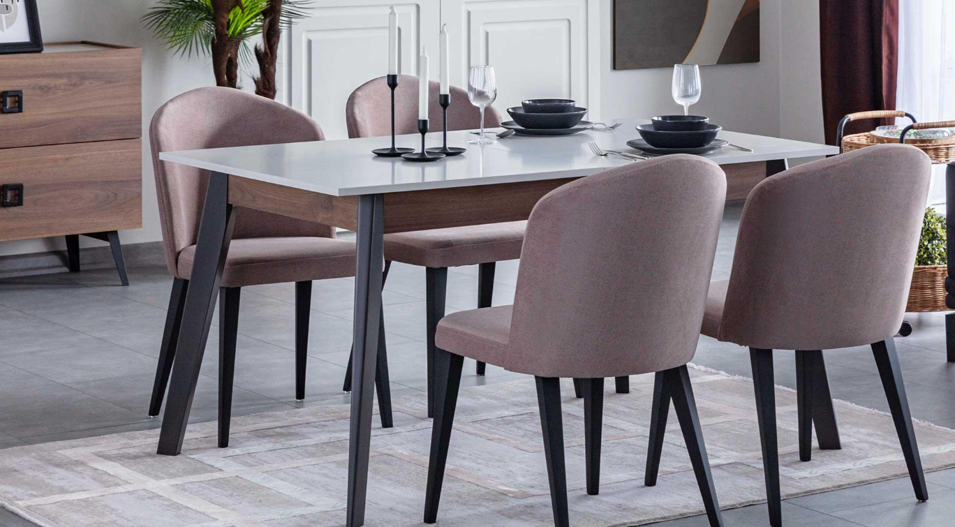 Трапезна разтегателна маса «Mayra» с размер 147х78х90см