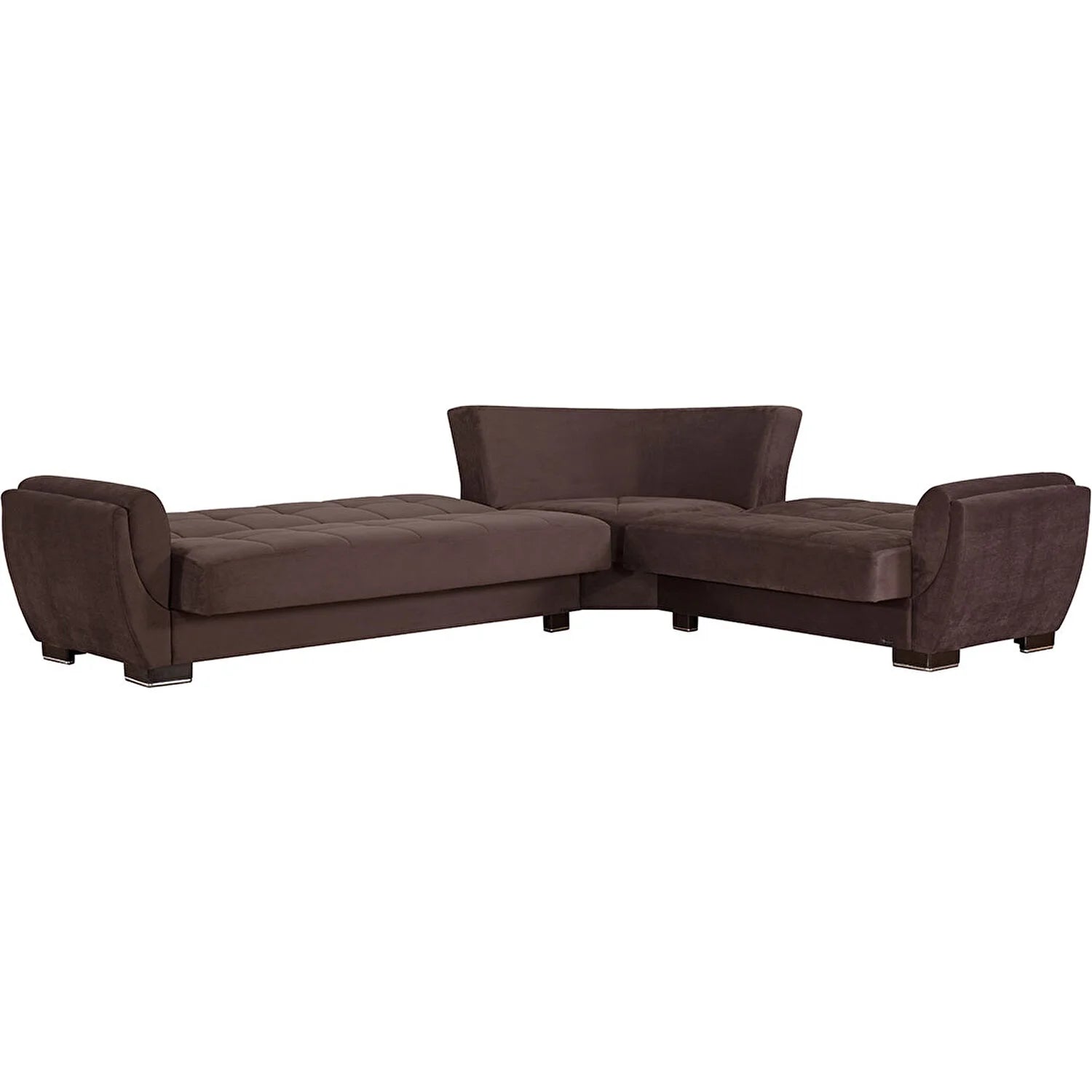 Ъглов разтегателен диван «Armada Air Big» + декоративни възглавници, с място за съхранение, ширина 253см