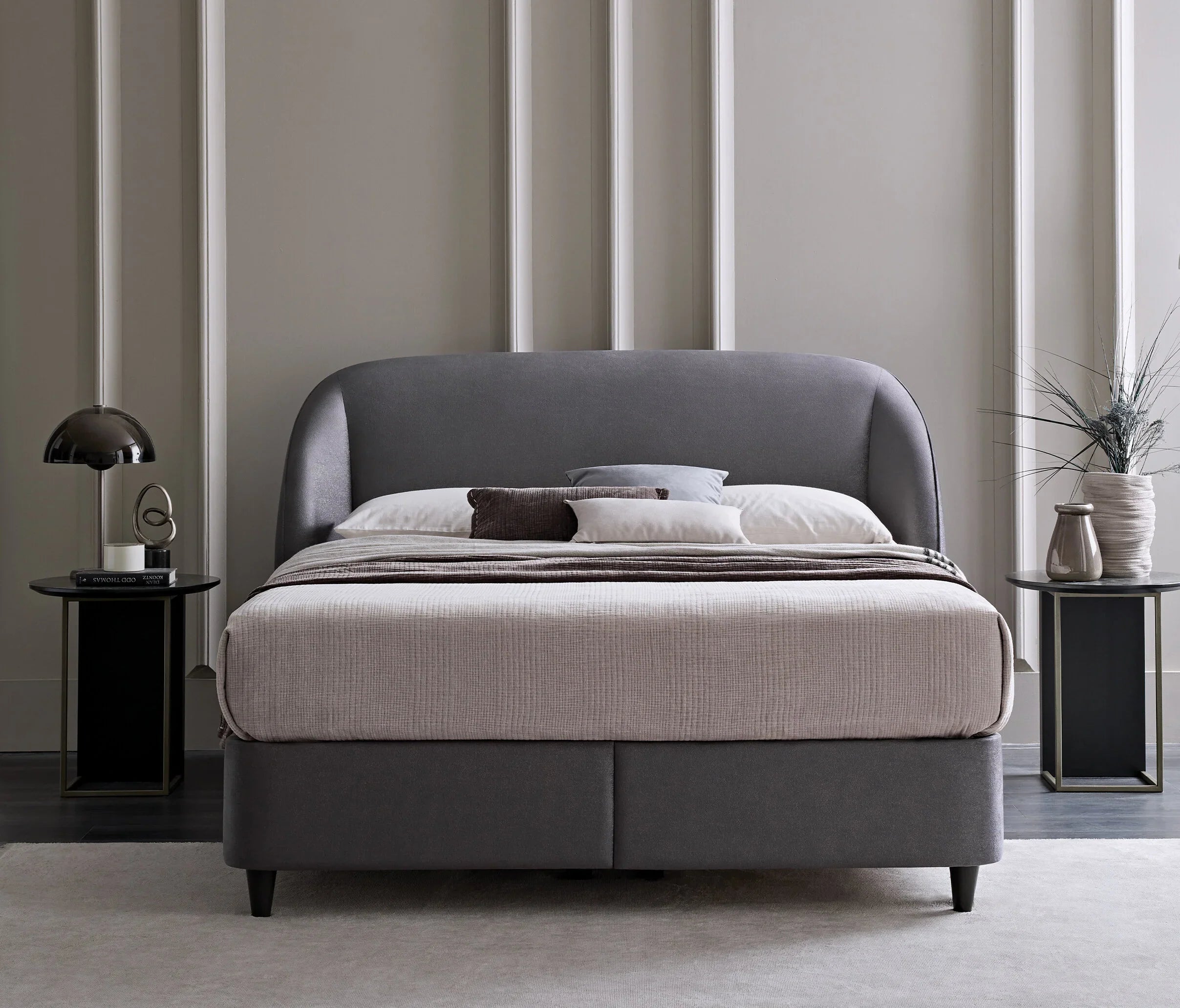 Тапицирано легло «Lotto» + Матрак «Orthopedic Support» + табла «Orthopedic Support» с място за съхранение, матрак с вълна Woolmark