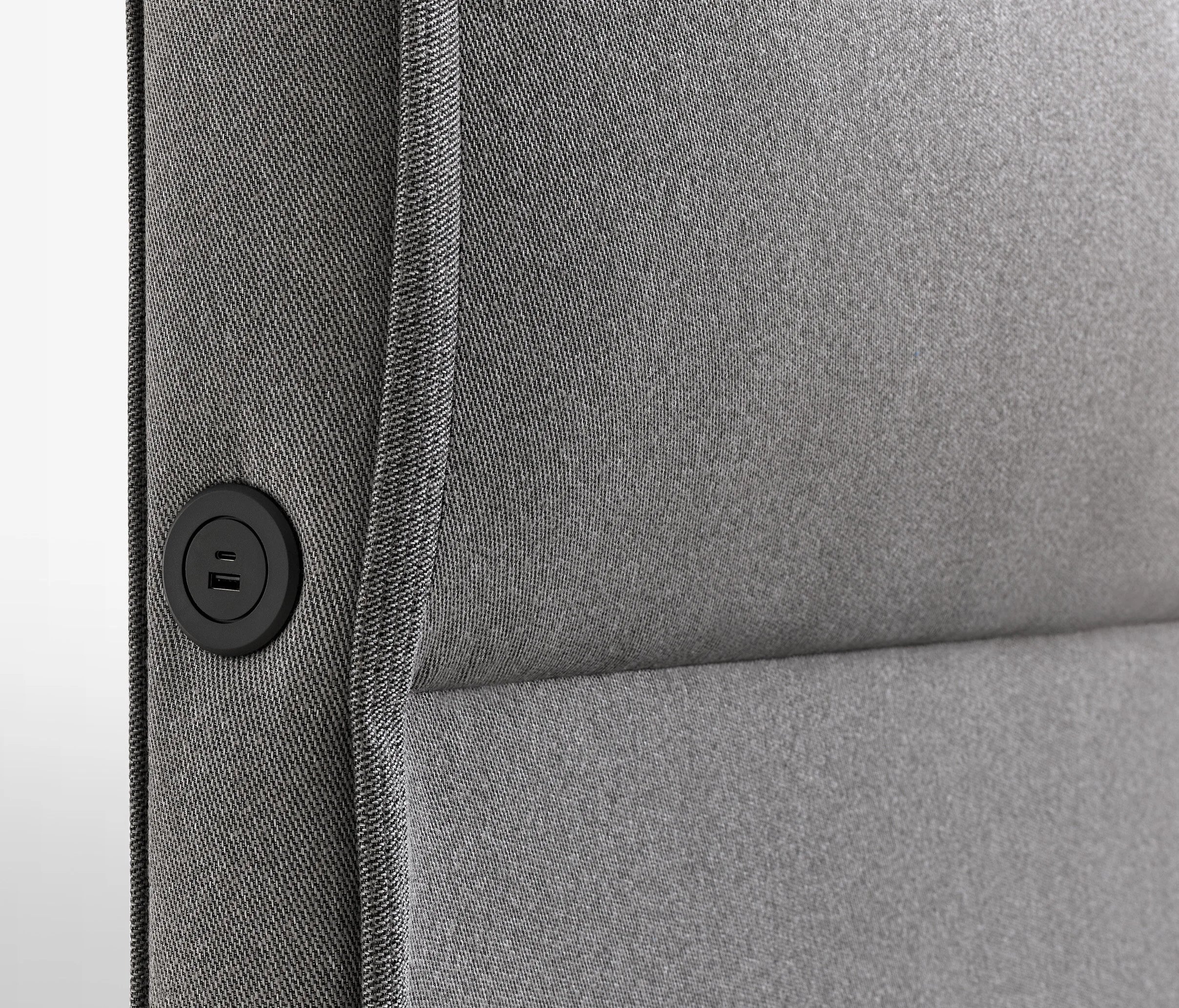 Тапицирана табла за легло «Adapt Rest» + осветление