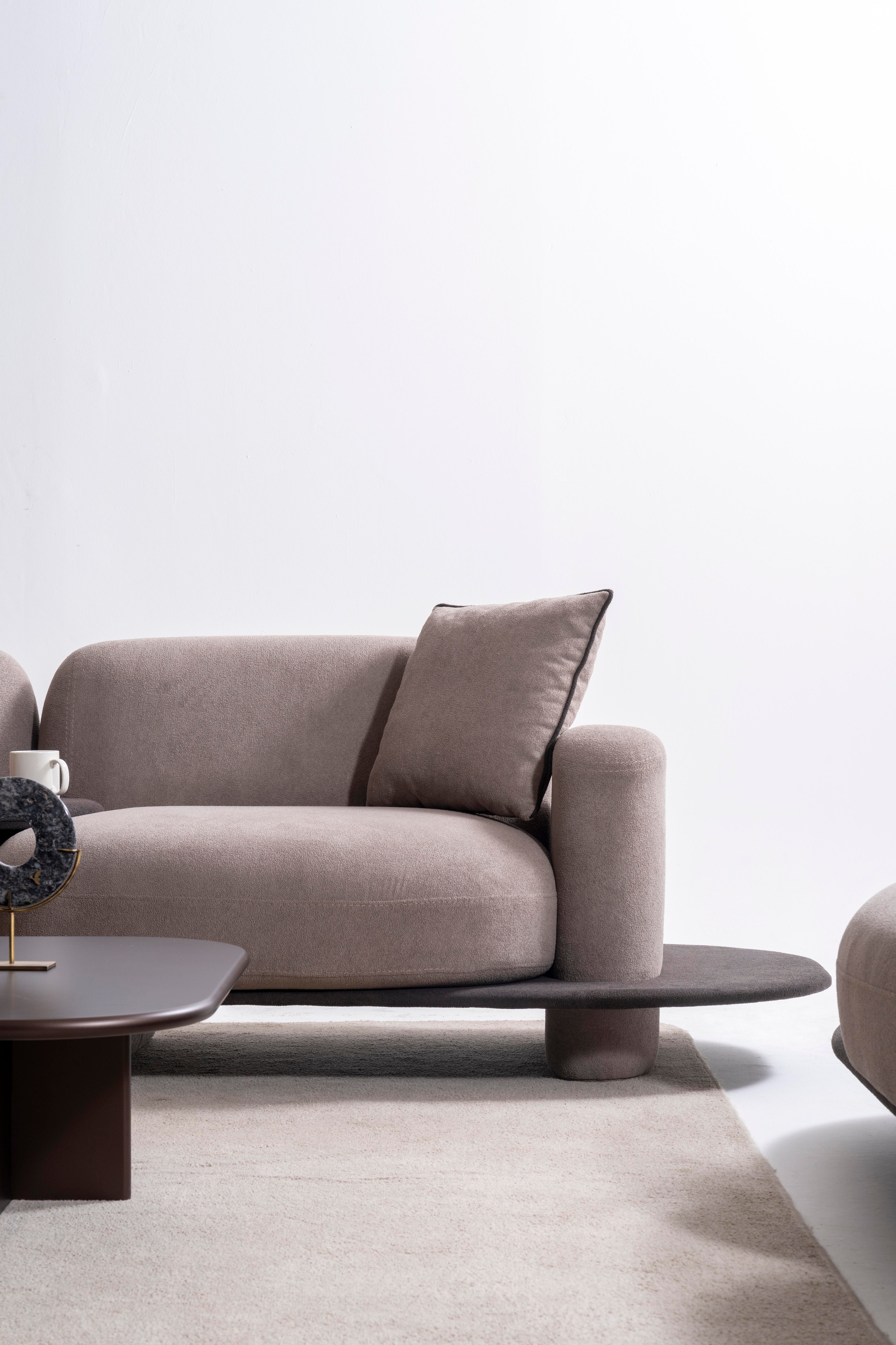 Триместен диван «Bonbon» + декоративни възглавници, ширина 345см