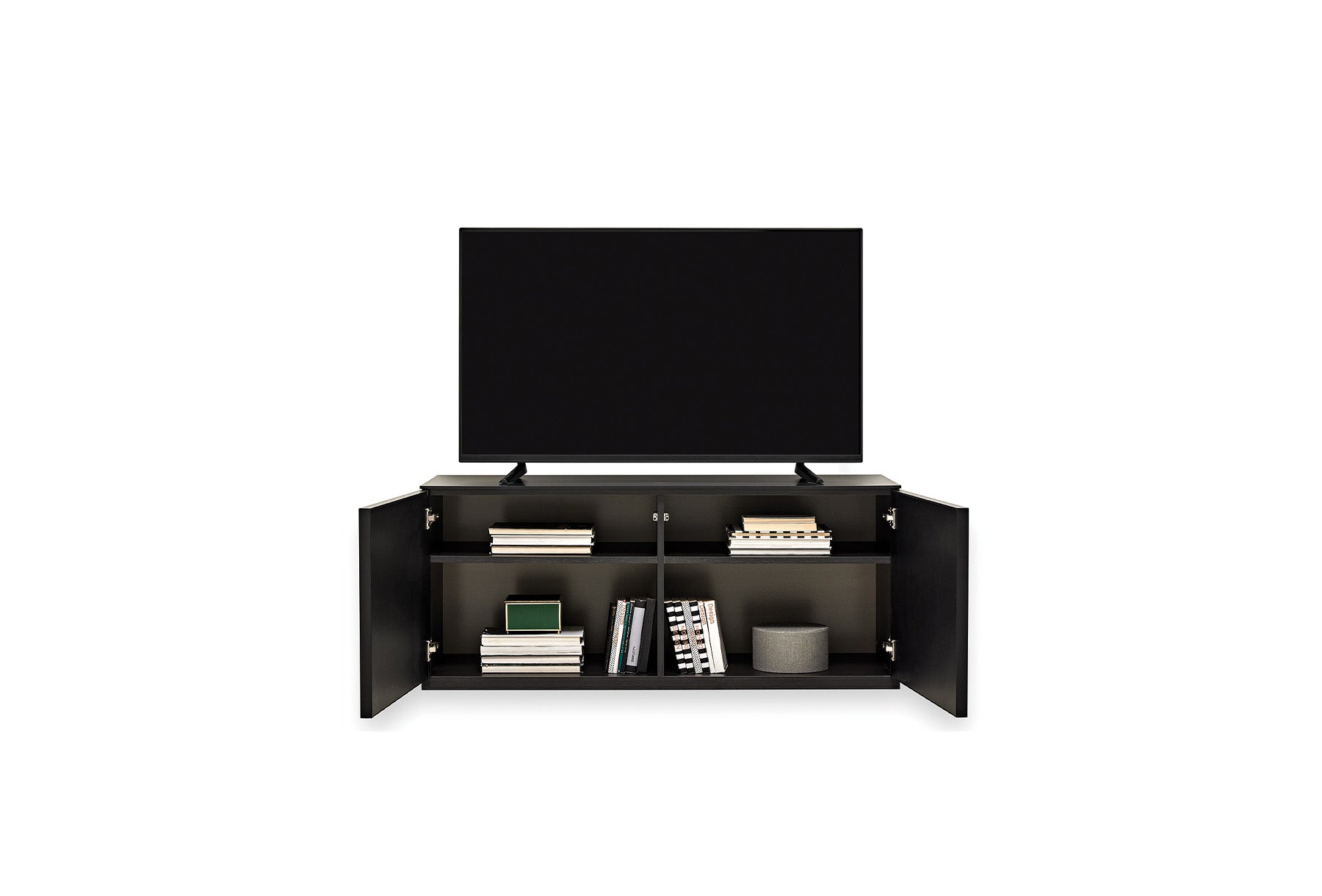 ТВ шкаф «Riga» с врати, с размер 129х55х48см