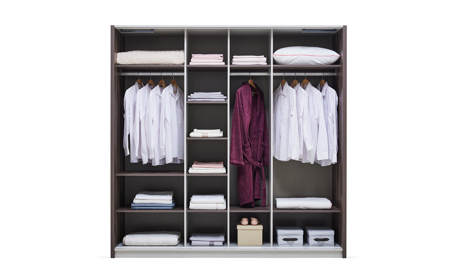 Гардероб с плъзгащи врати «Morel» с огледална врата, ширина 180 или 220см