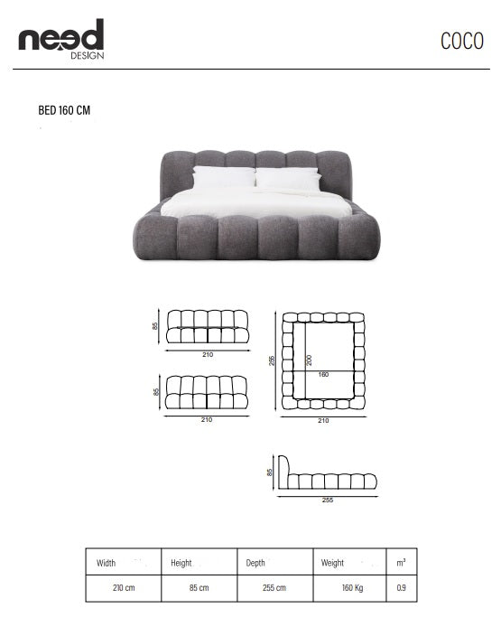 Тапицирано легло «Coco»