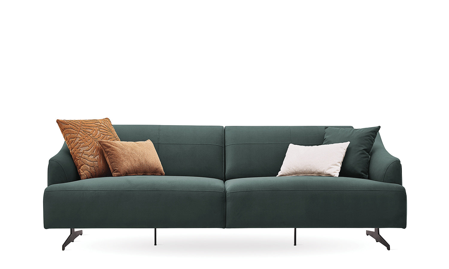 Tриместен разтегателен диван «Agata» + 4 декоративни възглавници, ширина 233см