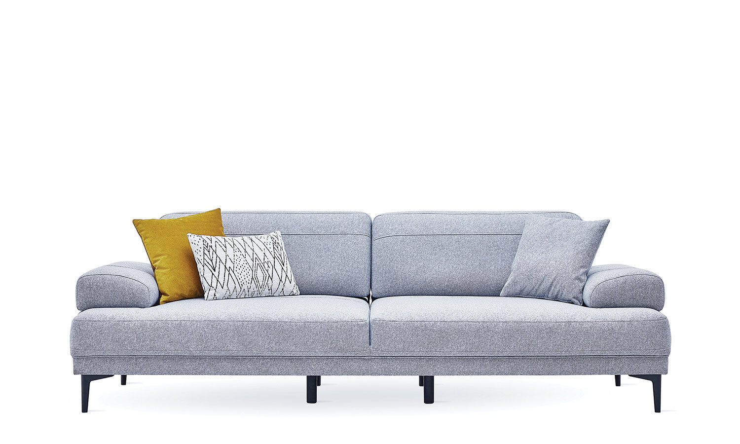 Tриместен разтегателен диван «Brea» + 3 декоративни възглавници, ширина 250см