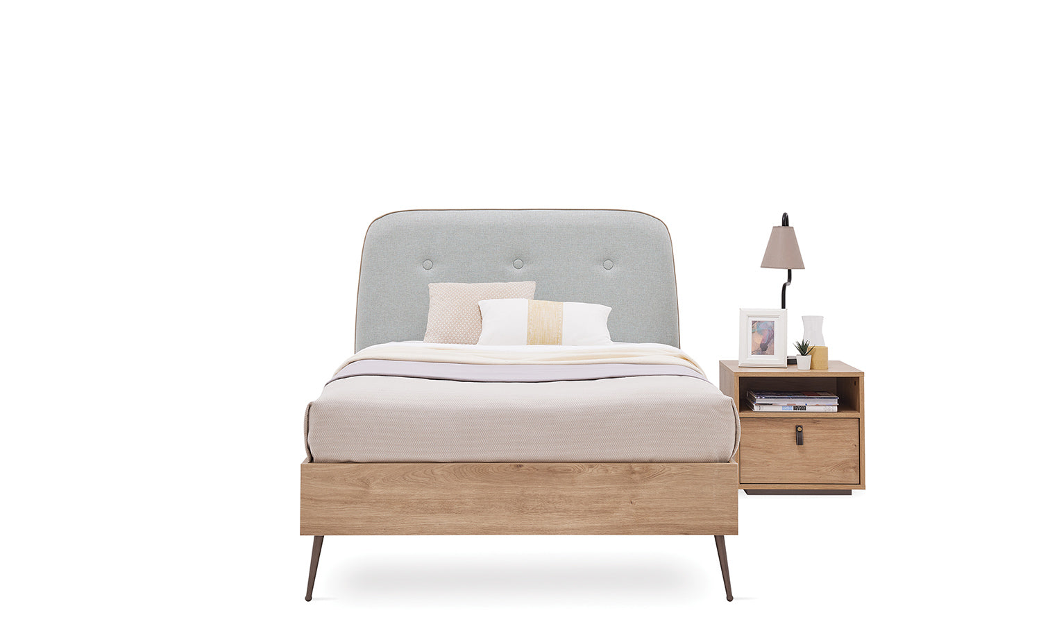 Легло «Helis Teen» с място за съхранение, повдигащ механизъм