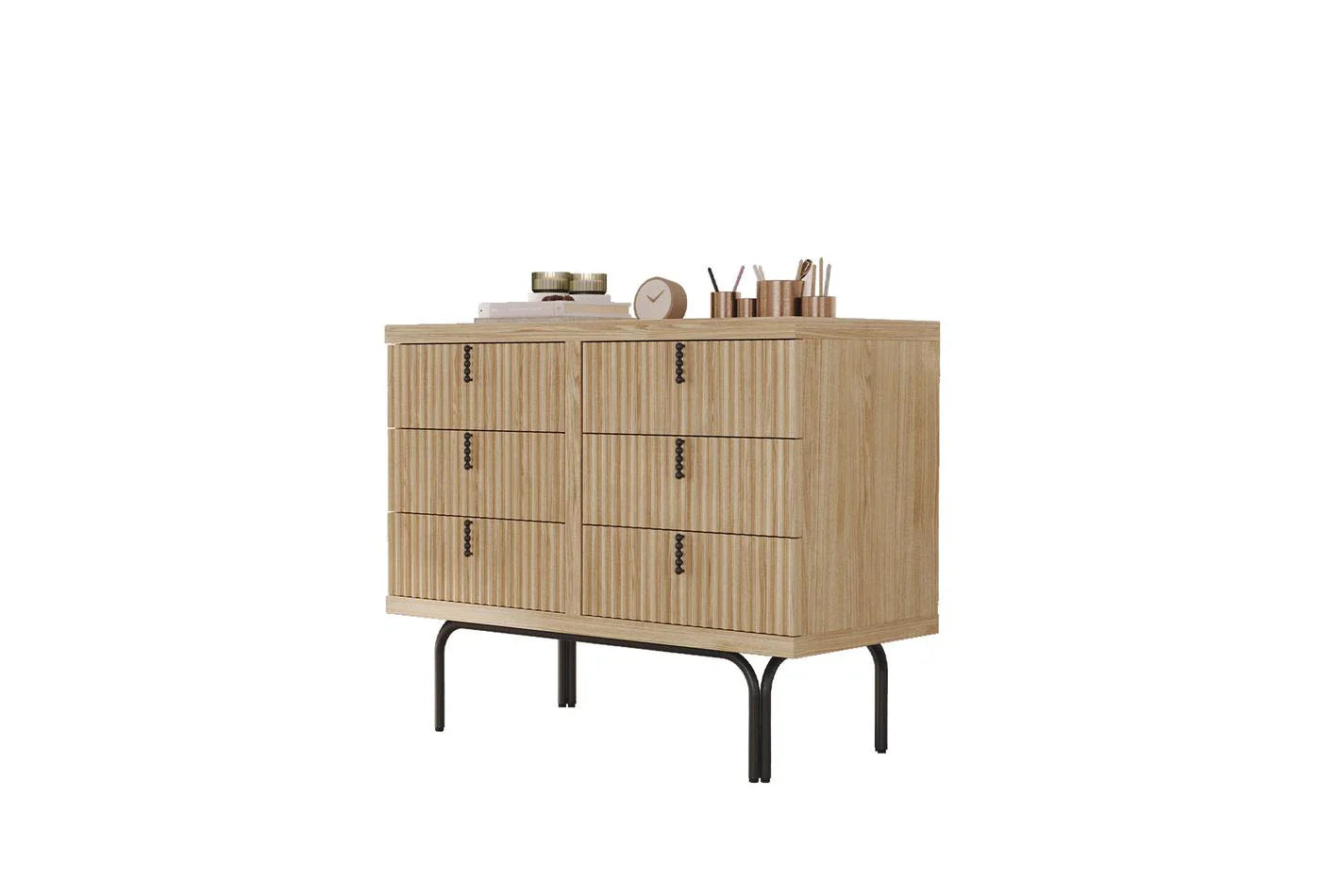 Скрин «Austin Oak» с шест чекмеджета, размер 103х81х48см