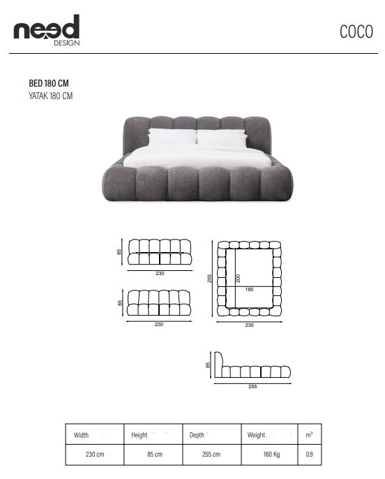 Тапицирано легло «Coco»