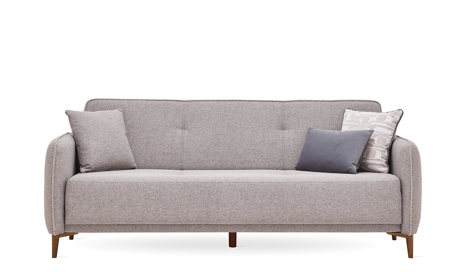 Tриместен разтегателен диван «Pond» + 3 декоративни възглавници, ширина 206см