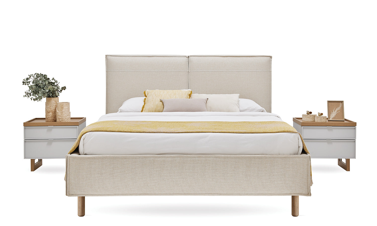 Тапицирано легло «Puerta» с място за съхранение, повдигащ механизъм