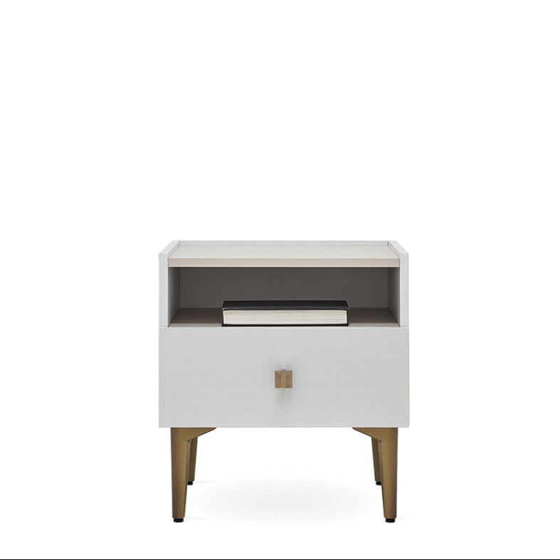 Нощно шкафче «Lumina» + чекмедже и рафт, размер 51х55х48см