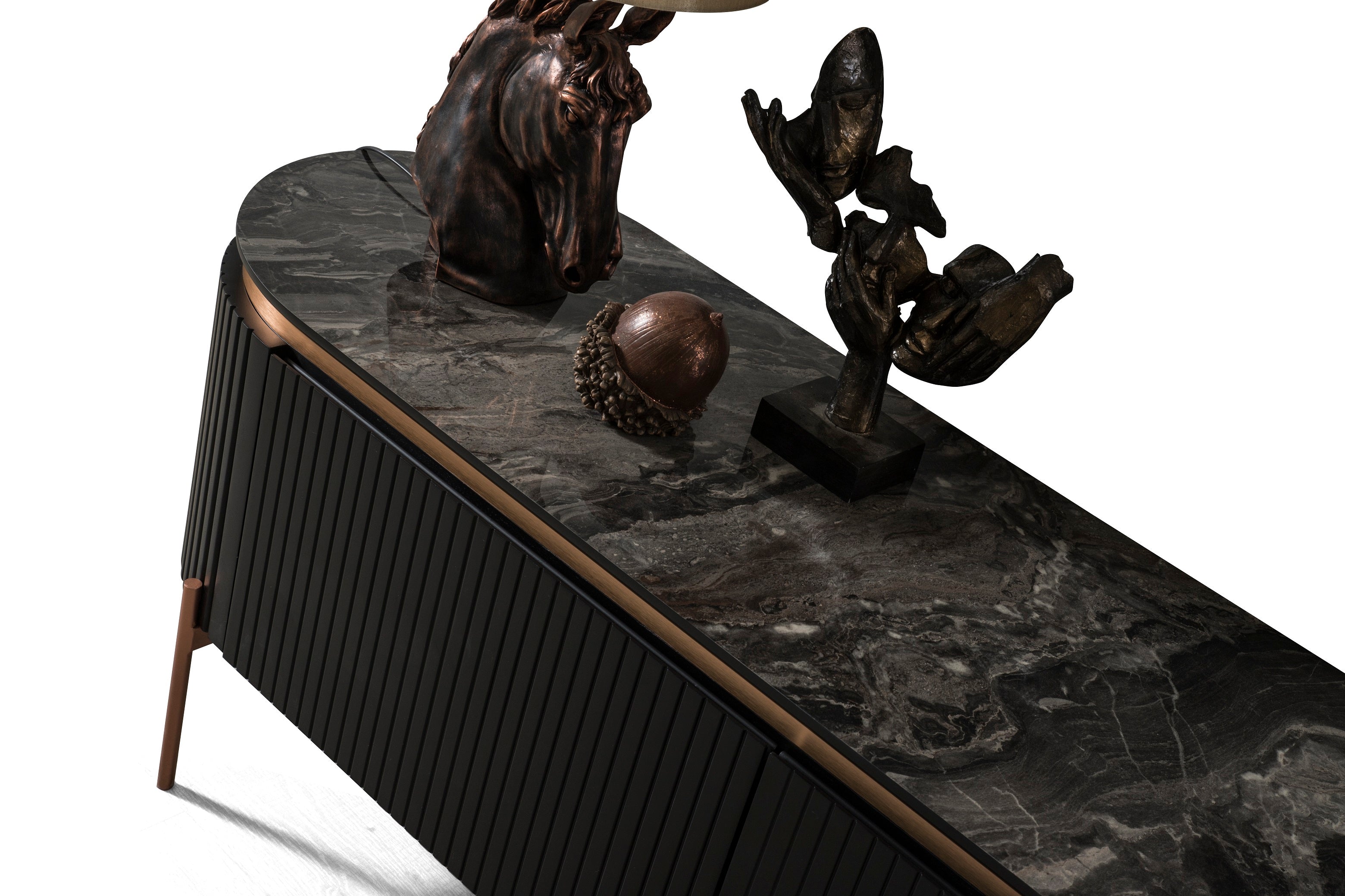 ТВ шкаф «Tesla Black» с размер 208х57х42см