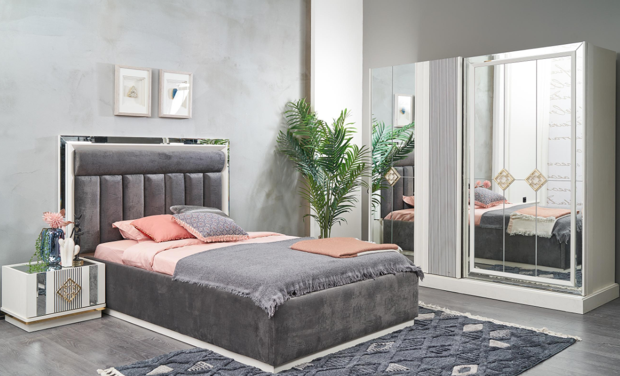 Тапицирано легло «Maya Teen» с място за съхранение, повдигащ механизъм