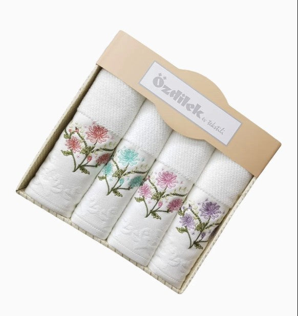 Комплект хавлии «Pansy 1» - 4 части, памук, размер 50х90см