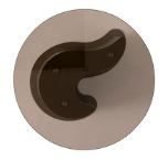 Помощна маса «Pera» - стъклен плот