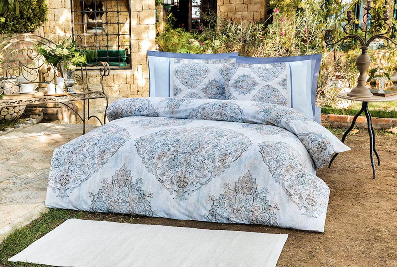 Двоен спален комплект «Bej Ethnique» - 4 части, ранфорс