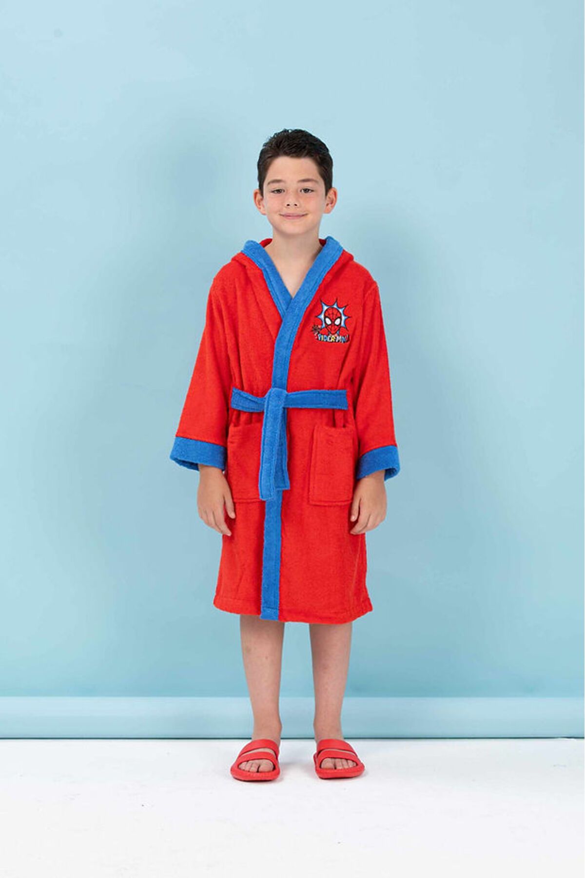 Детски халат за баня Spiderman Red 5-6г.
