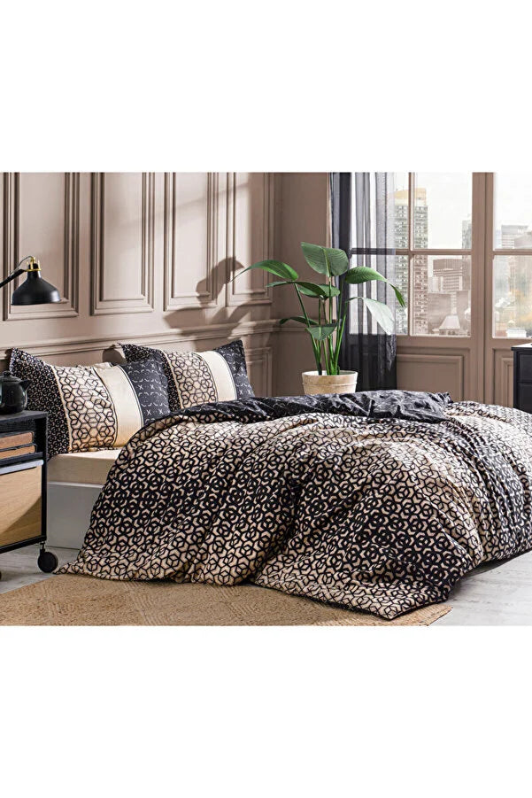 Единичен спален комплект «Noche» - 3 части, памук, ранфорс