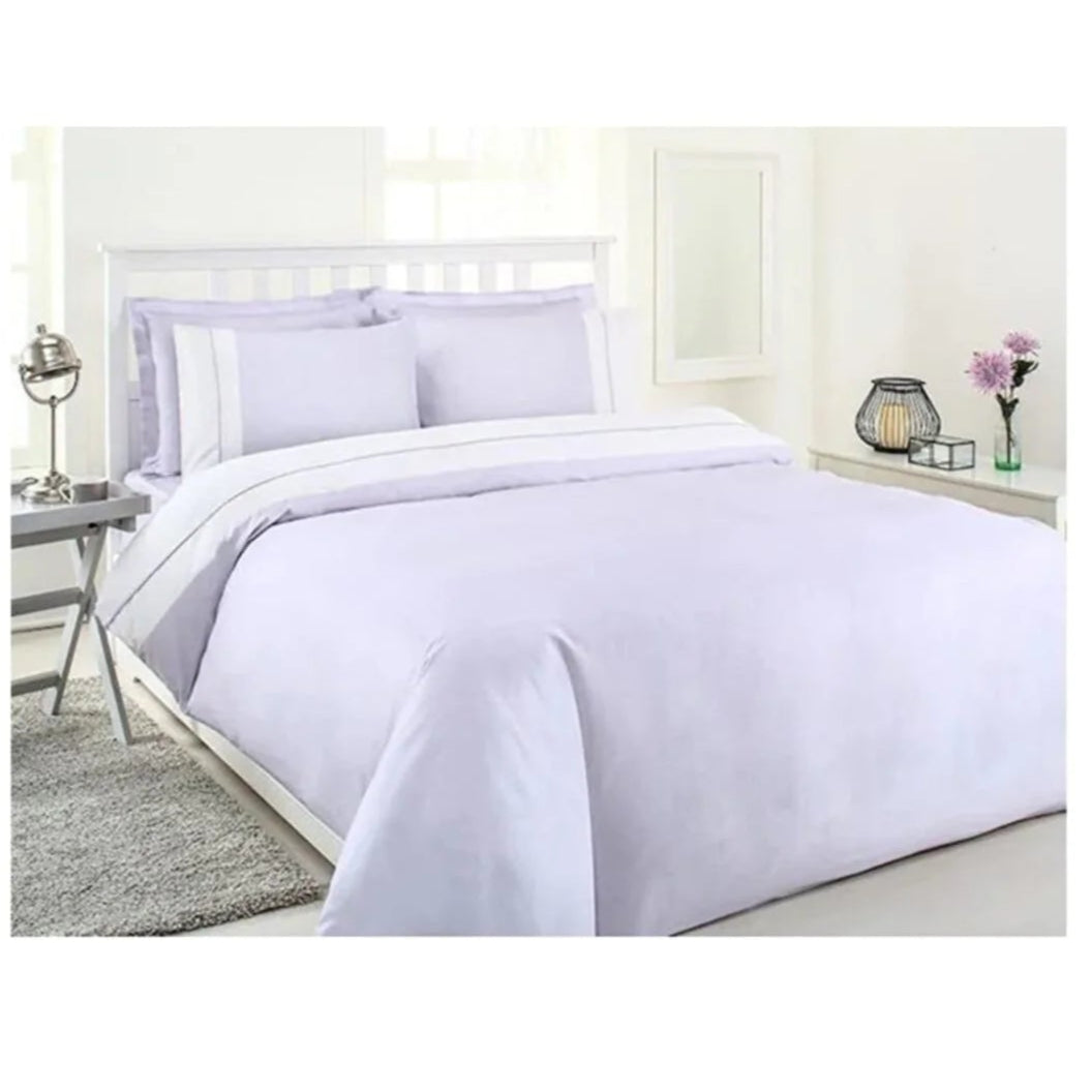 Двоен спален комплект «Lilac» - 6 части, памучен сатен