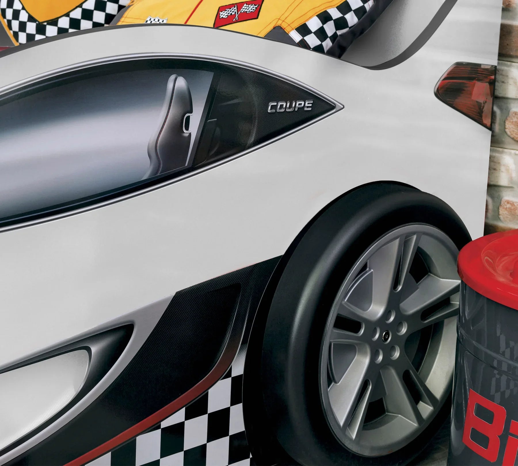 Легло-кола «Coupe» цвят Бял, за матрак 90х190см