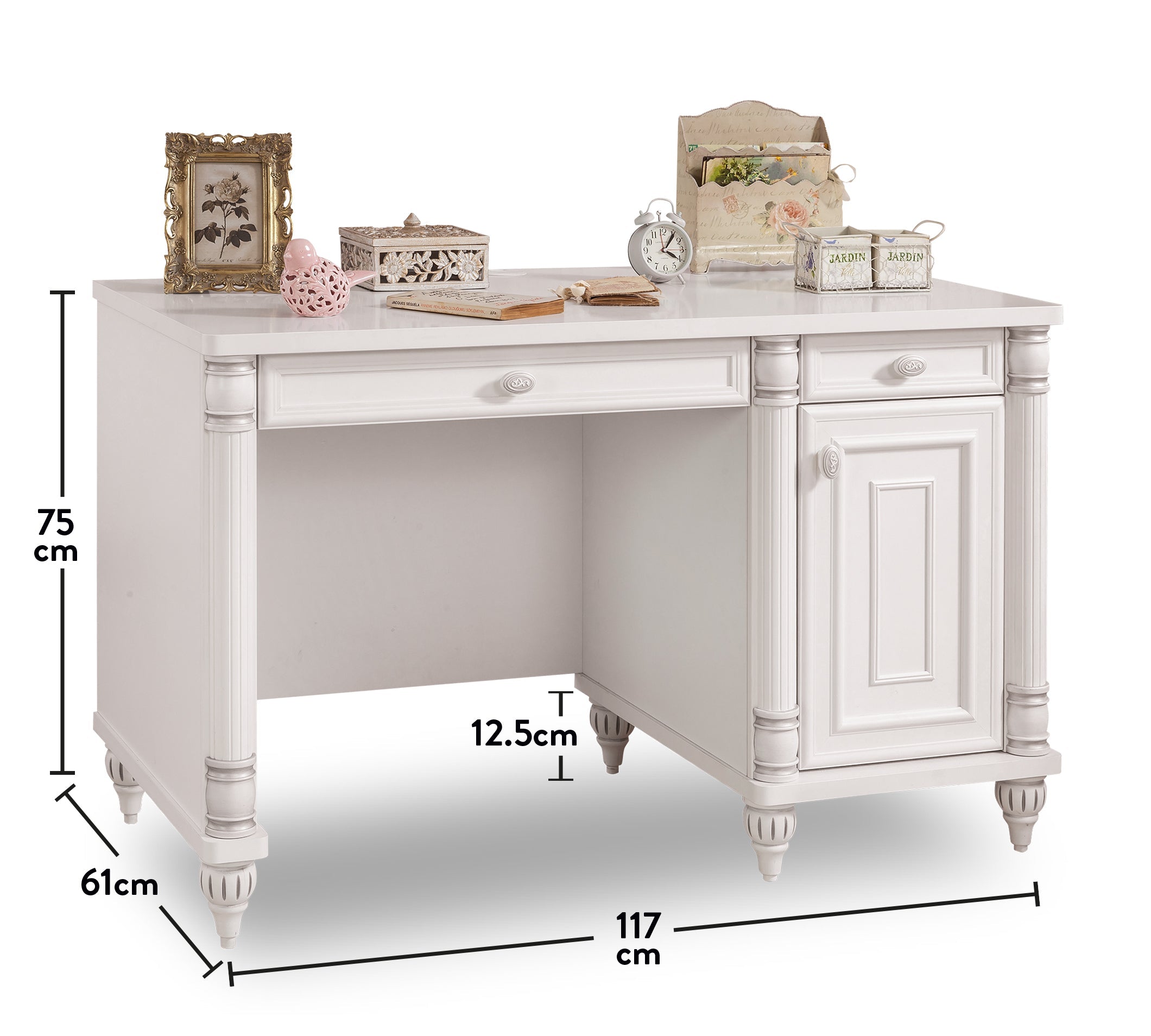 Бюро «Romantic» с размер 117x75x61