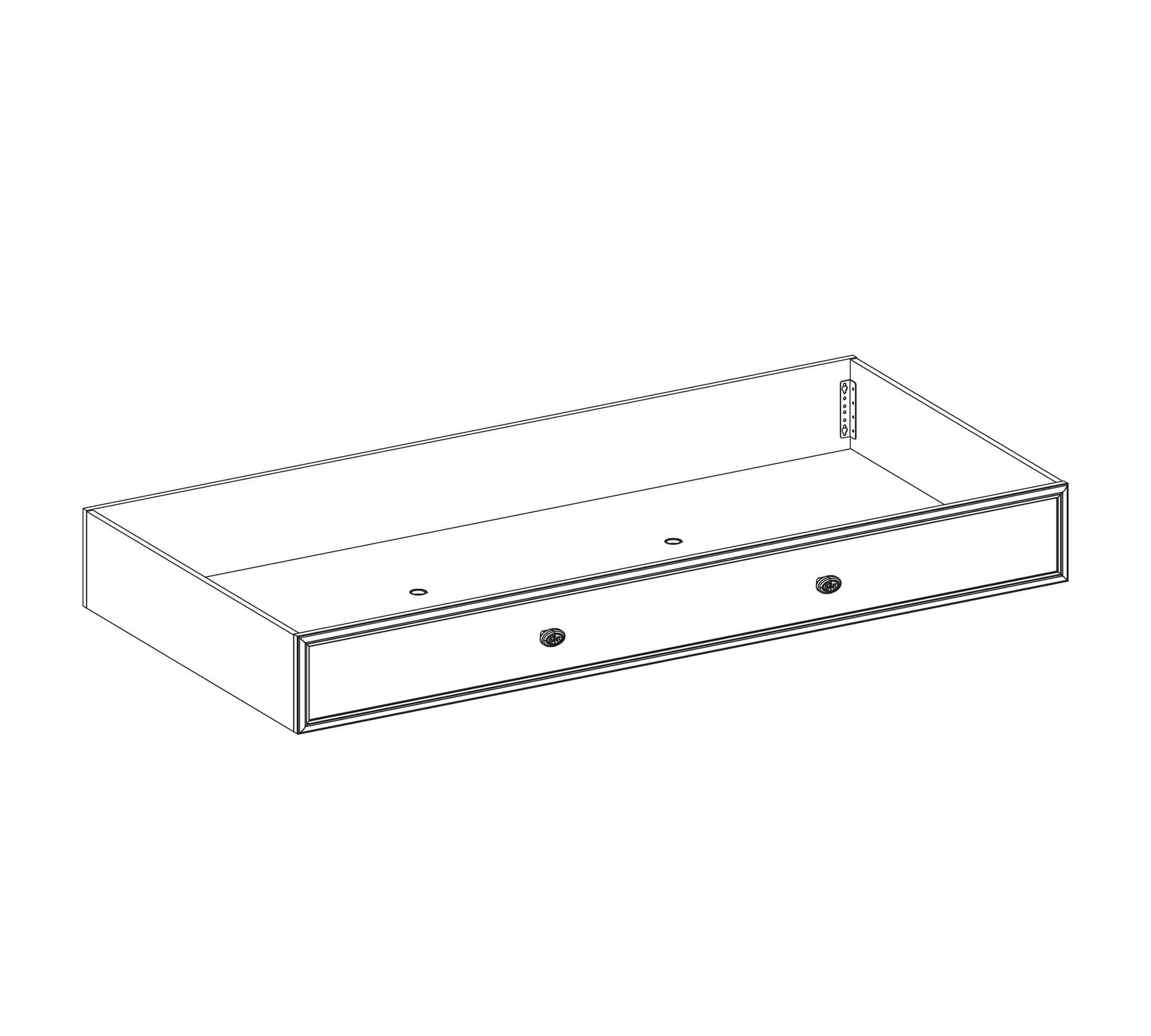 Издърпващо се легло «Romantic» за матрак 90х190см