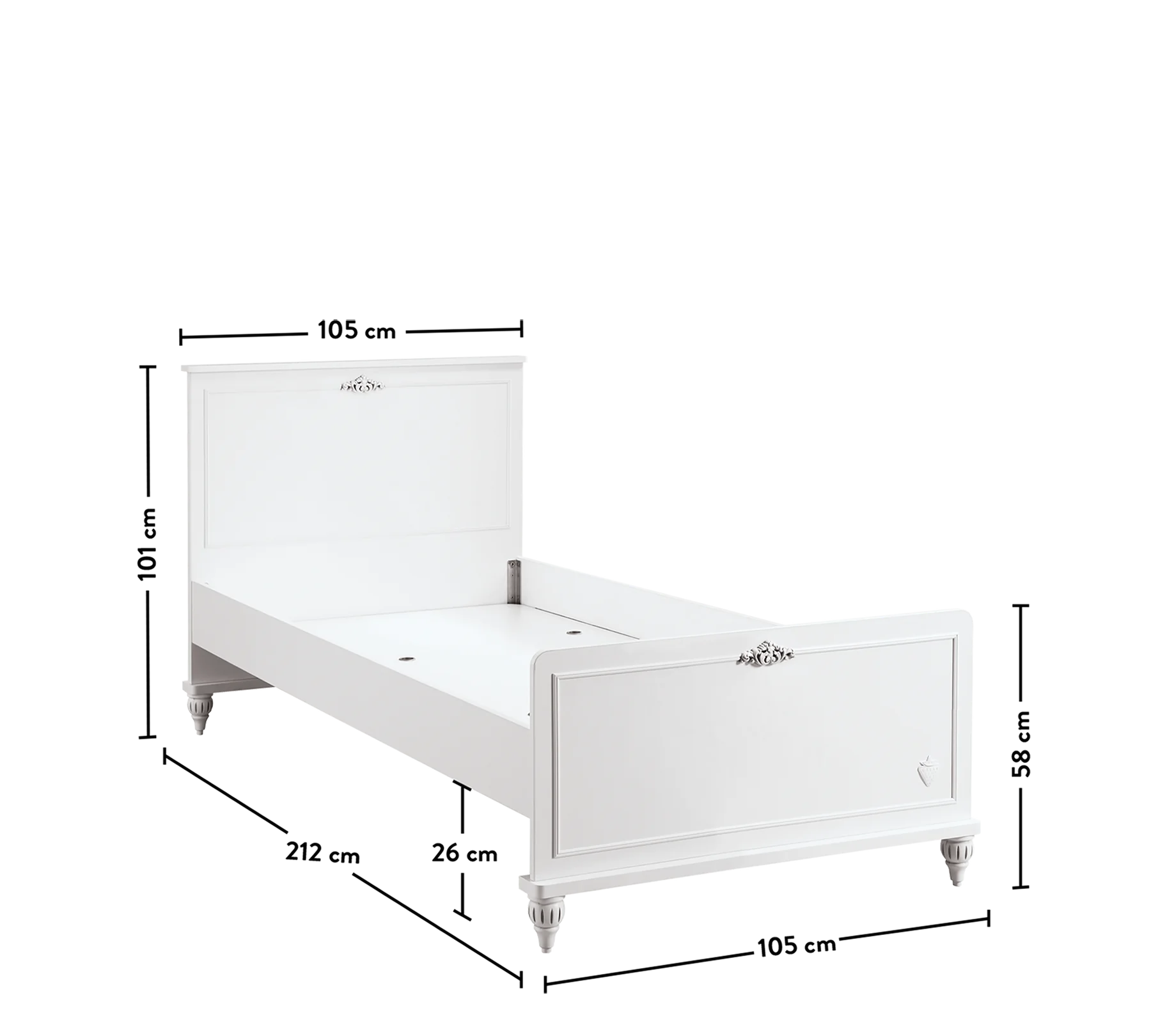 Основа за легло «Romantica»