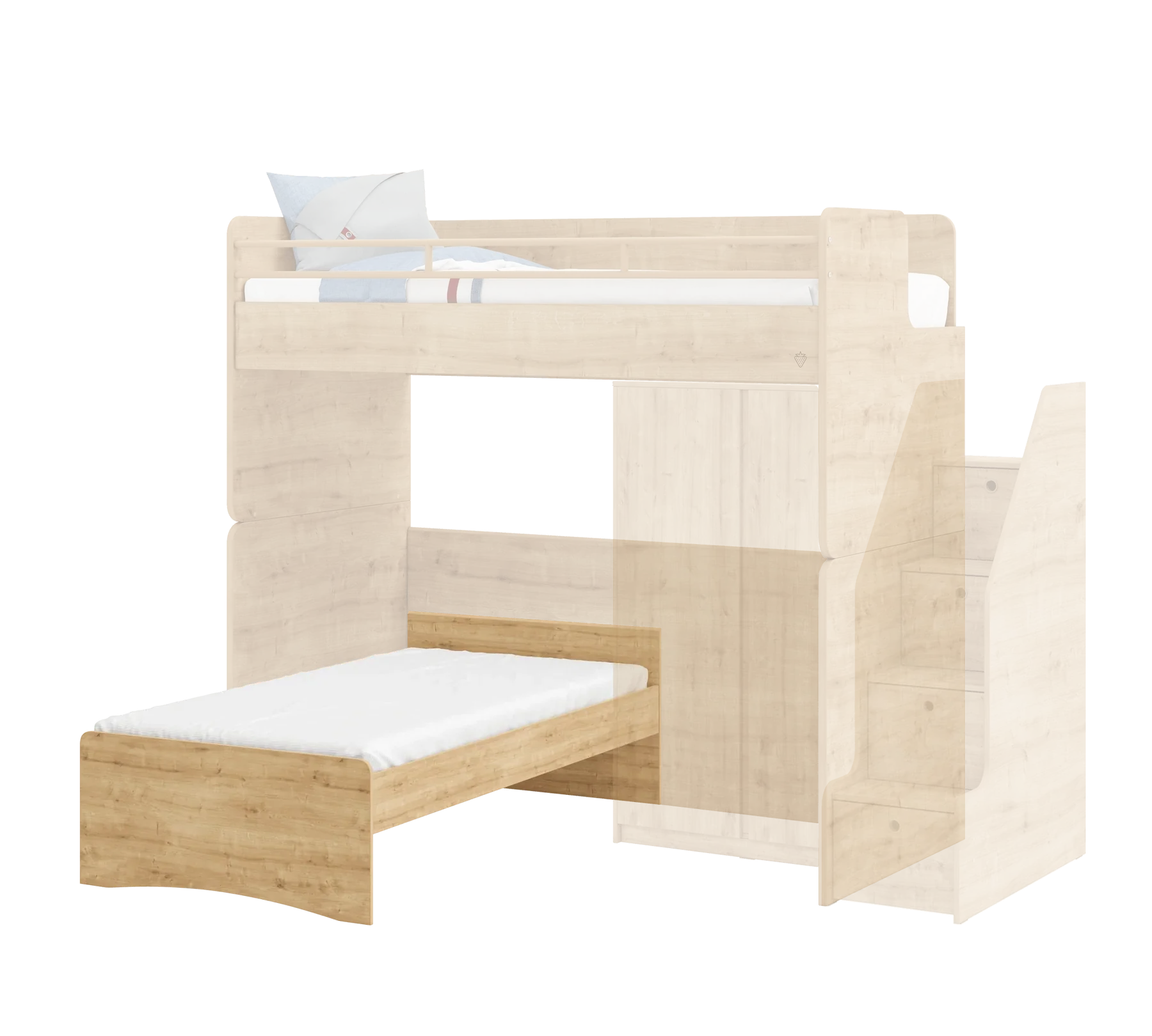 Легло за модулно двуетажно легло «Studio Mocha Line»