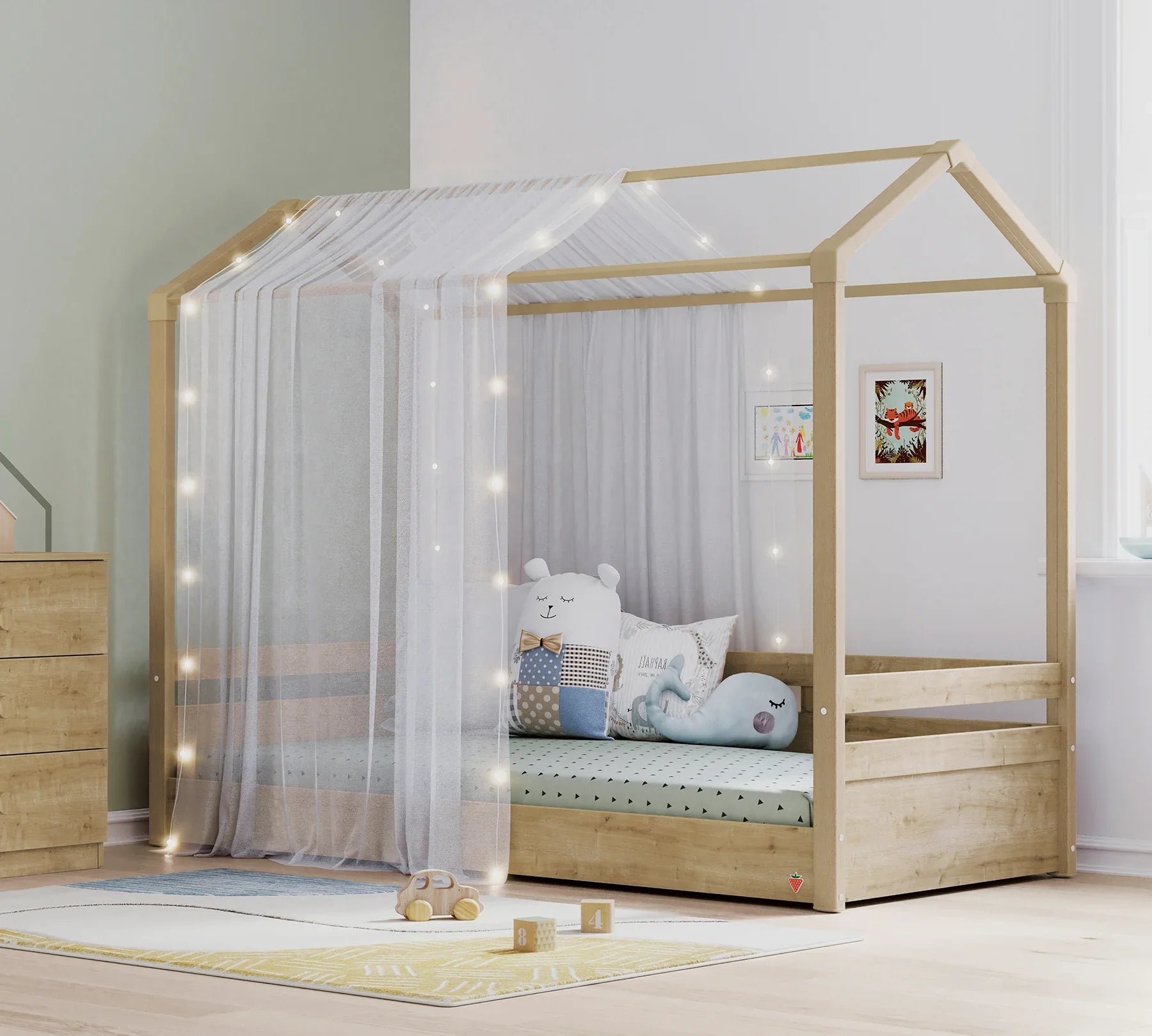 Легло - къщичка «Mocha» с размер 90х200см