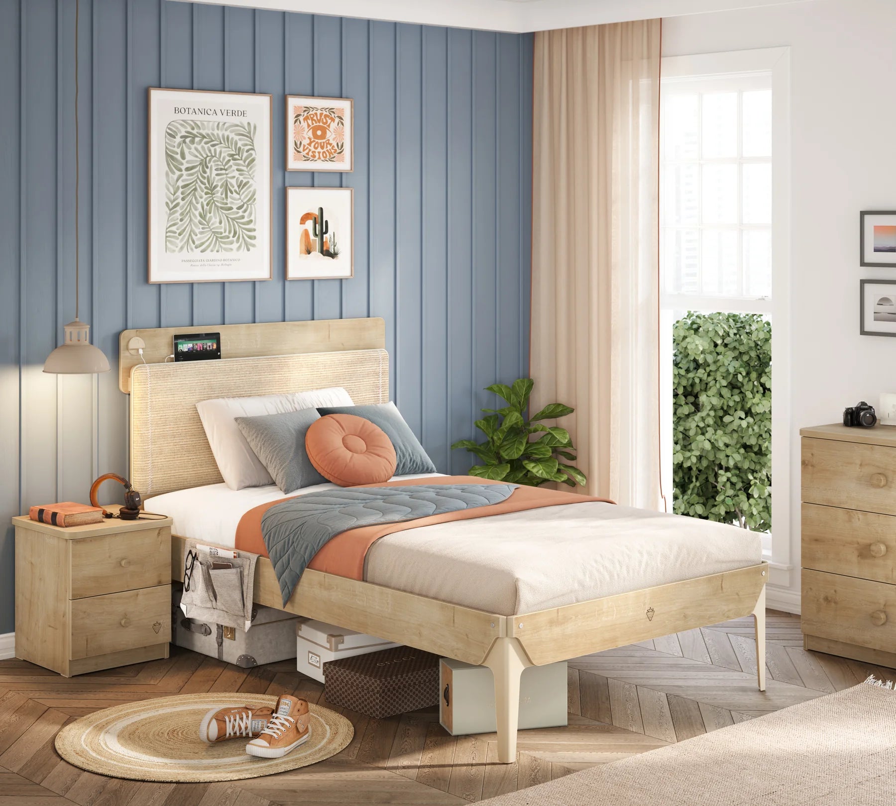 Легло «Mocha Modern» + USB зарядна станция, с органайзер