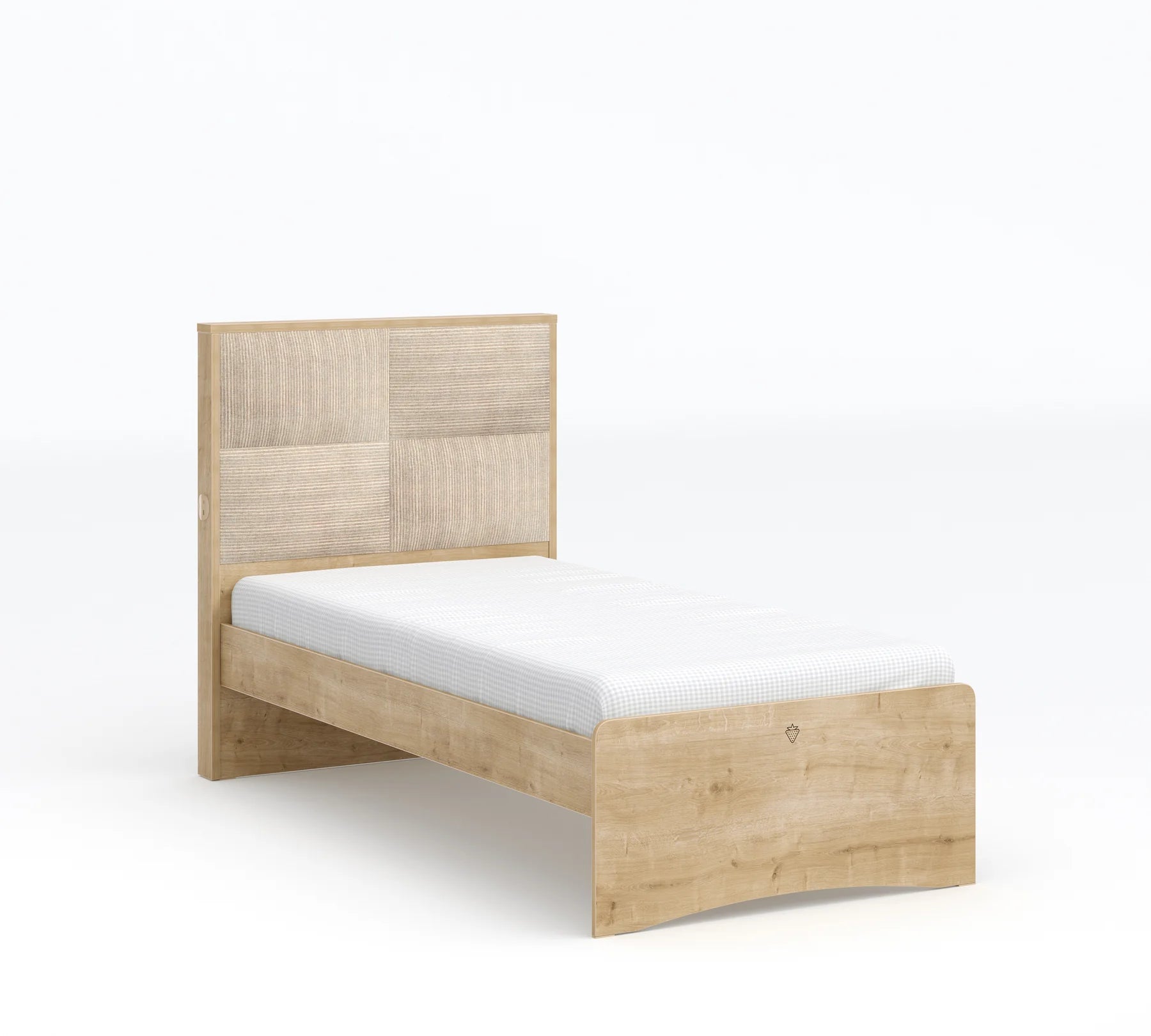 Легло «Mocha» с тапицирана табла, USB зарядна станция