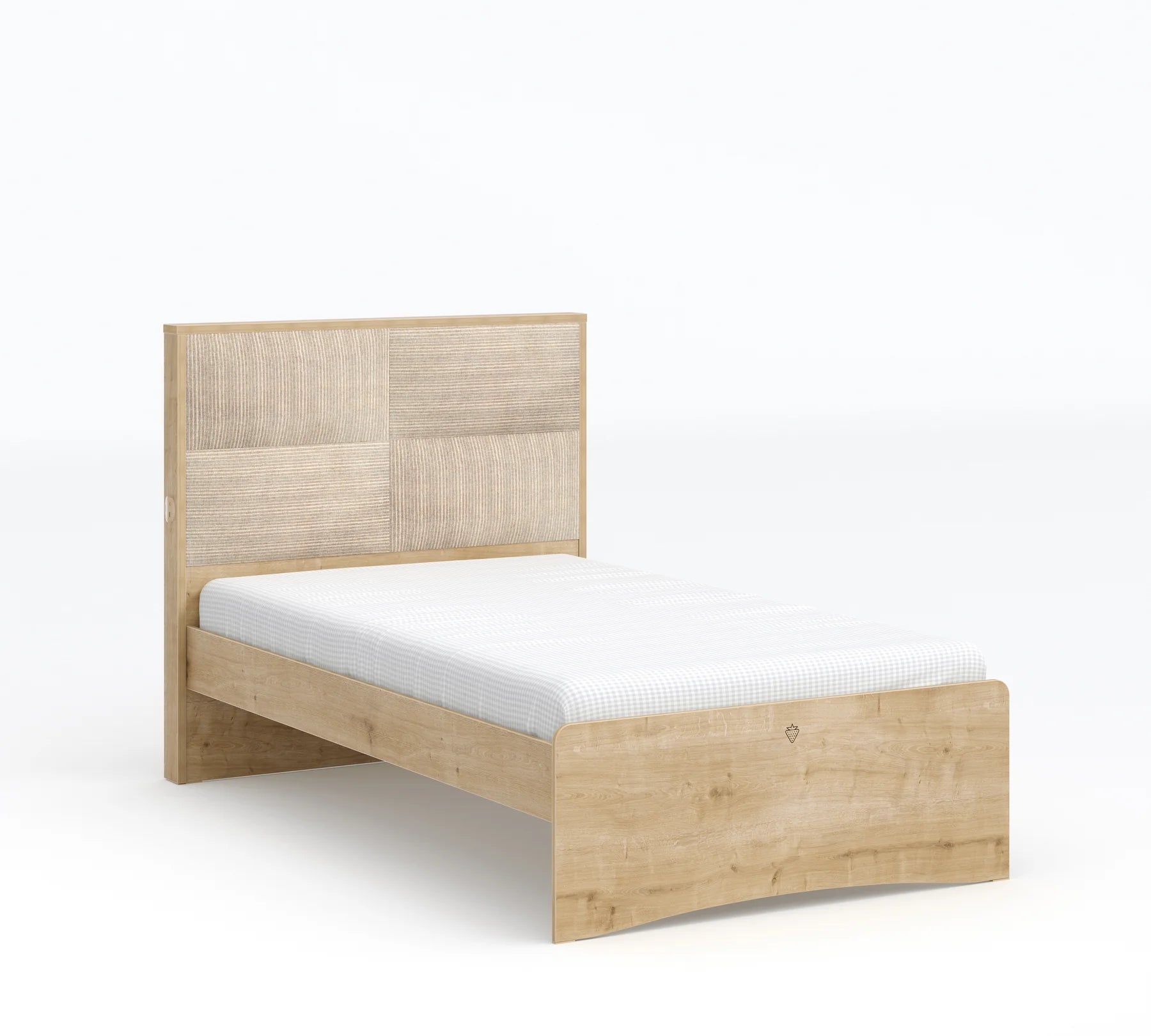 Легло «Mocha» с тапицирана табла, USB зарядна станция