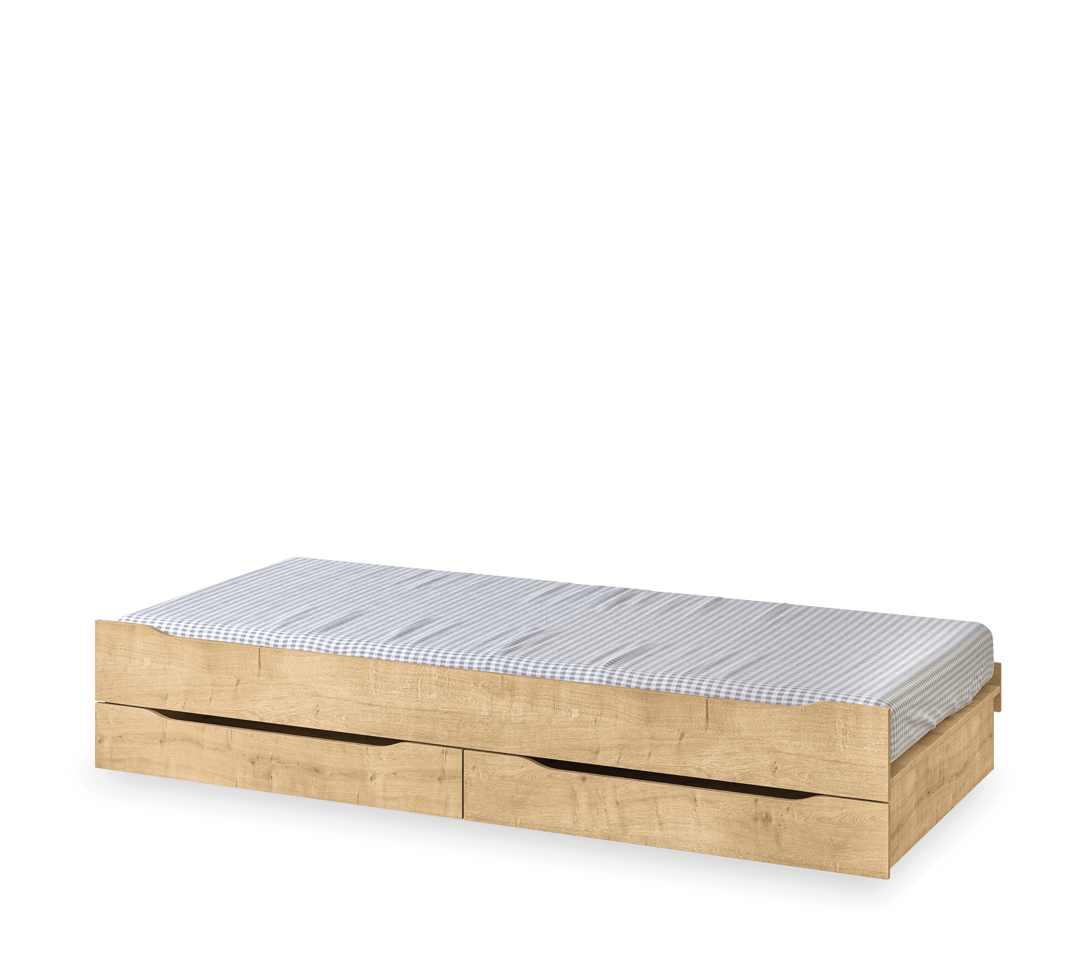 Издърпващо се легло «Studio Mocha» + чекмедже с отделения, за матрак 90x200см