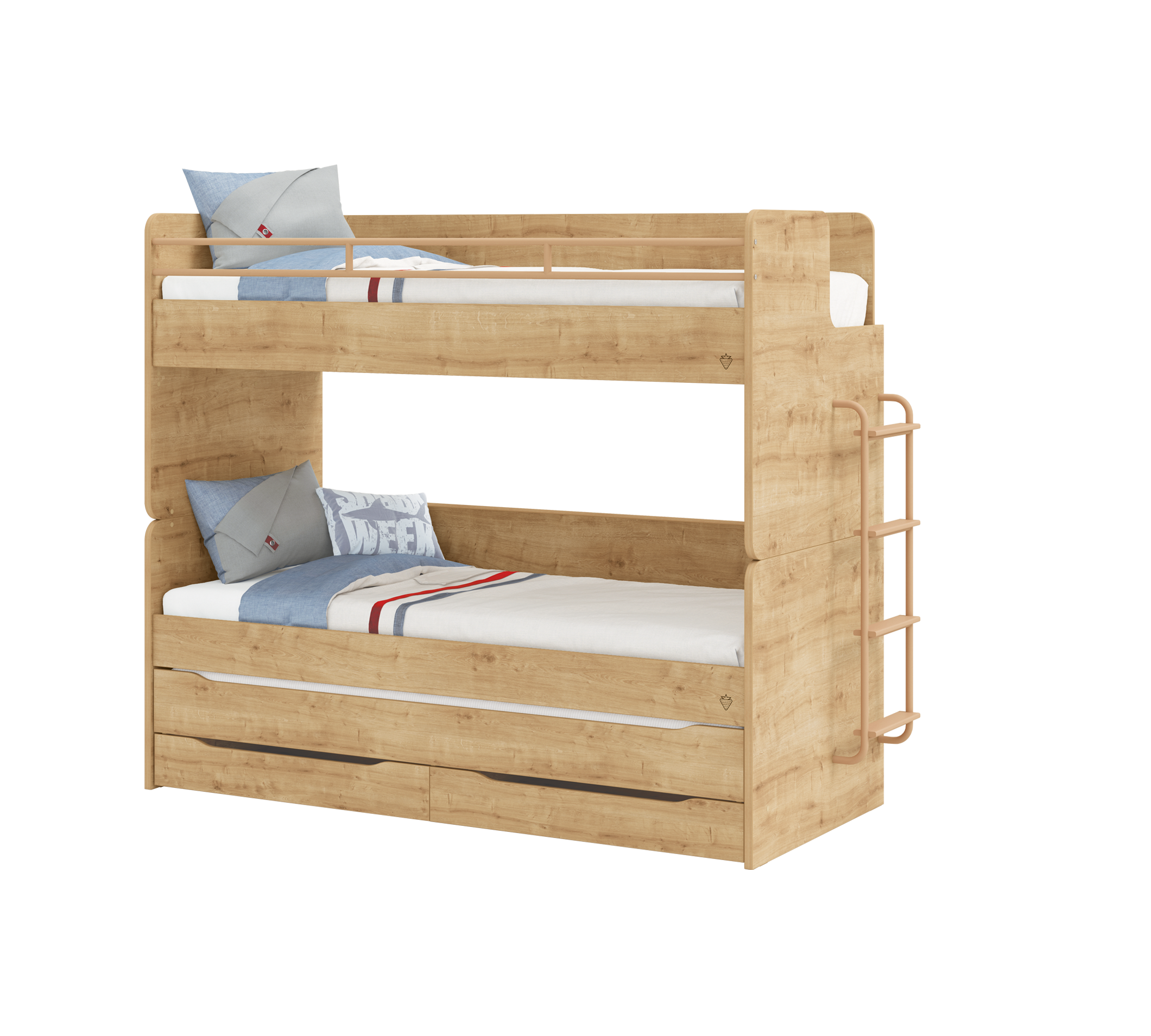 Модулно двуетажно легло «Studio» - Сет 2, с три легла